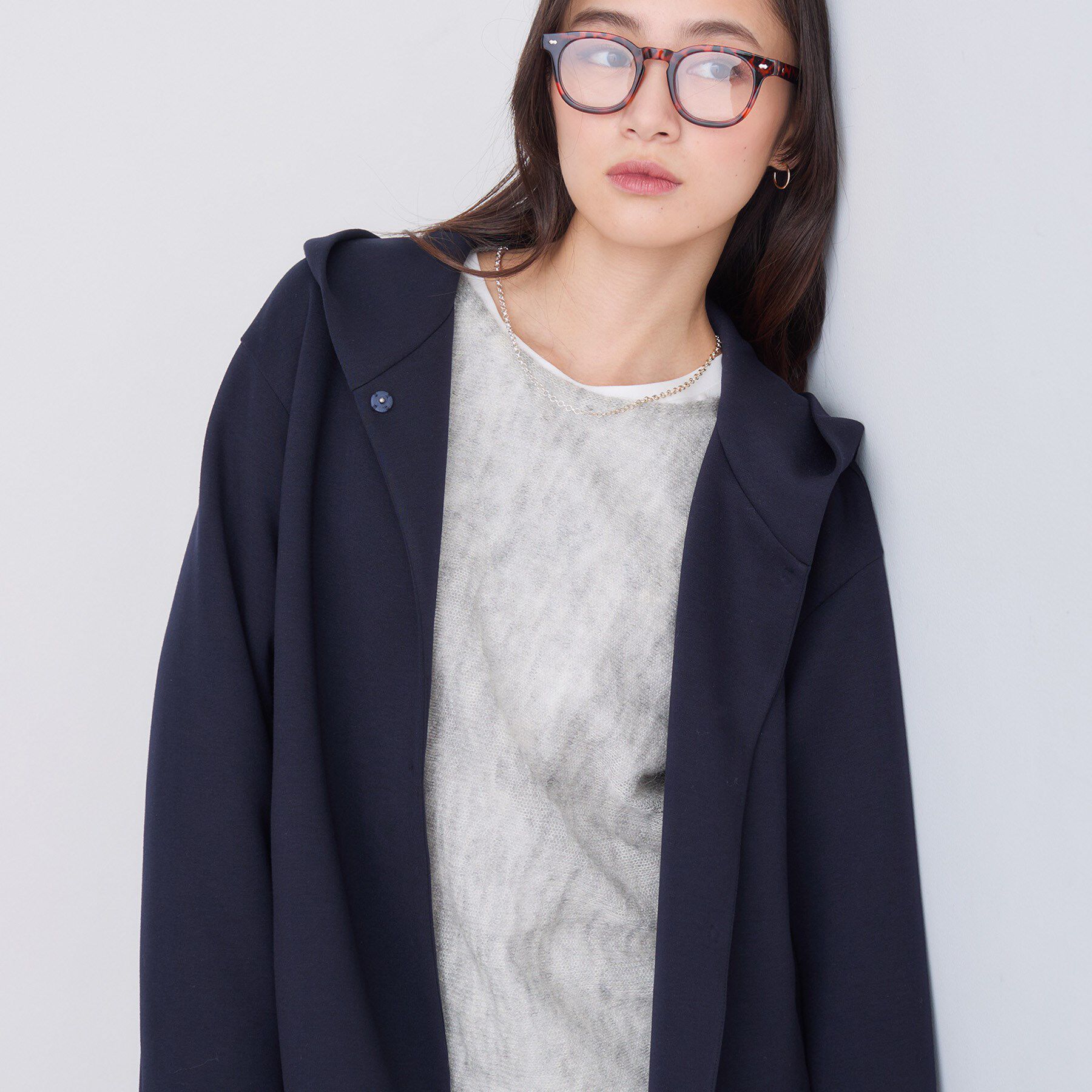 INDIVI「【軽羽織り】フーディーライトコート」|ブルゾン・スタジャン|