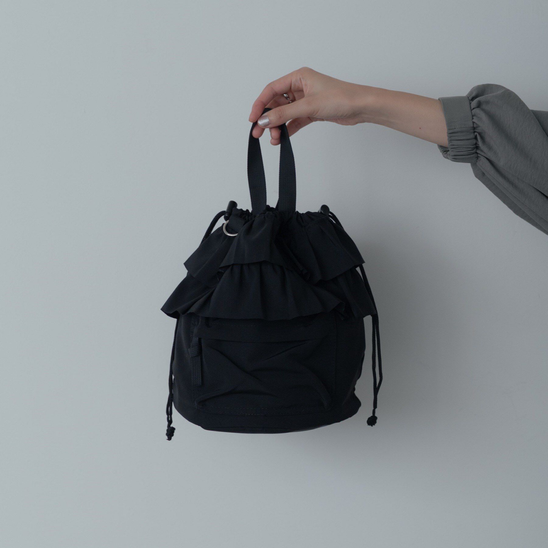 GALLEST「フリルドロストショルダーバッグ」|ショルダー・メッセンジャー|ブラック(019)