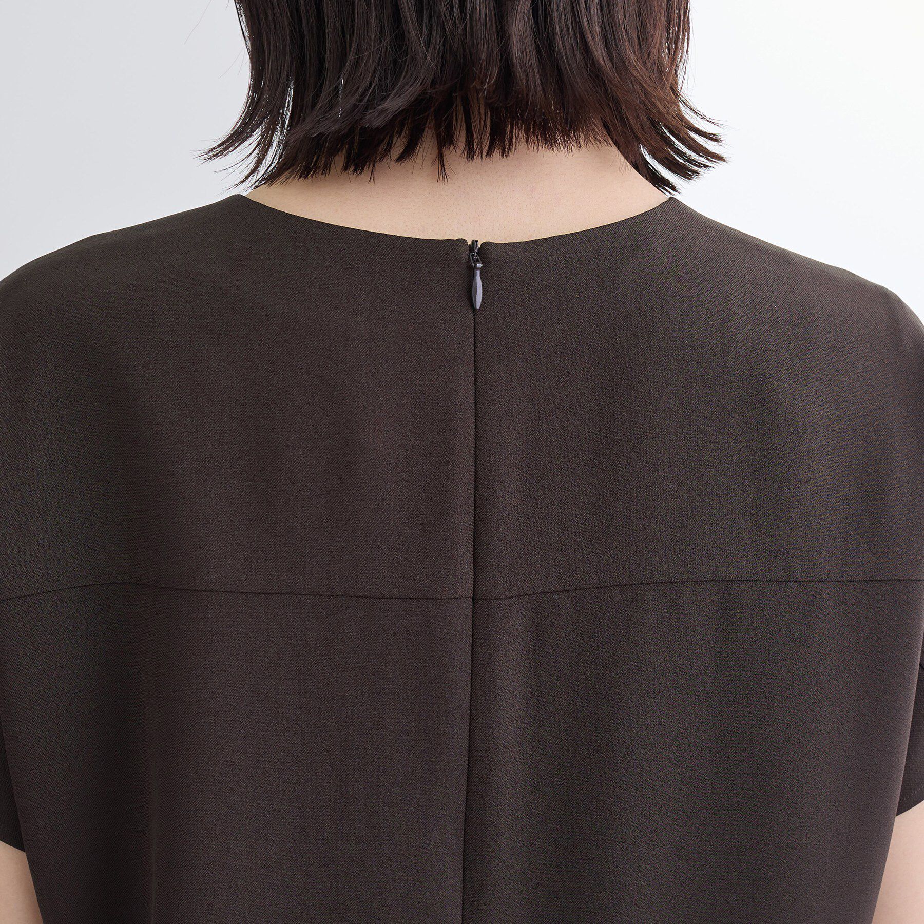 INDIVI「【洗える／UVケア／麻調】スキッパーワンピース」|ワンピース|