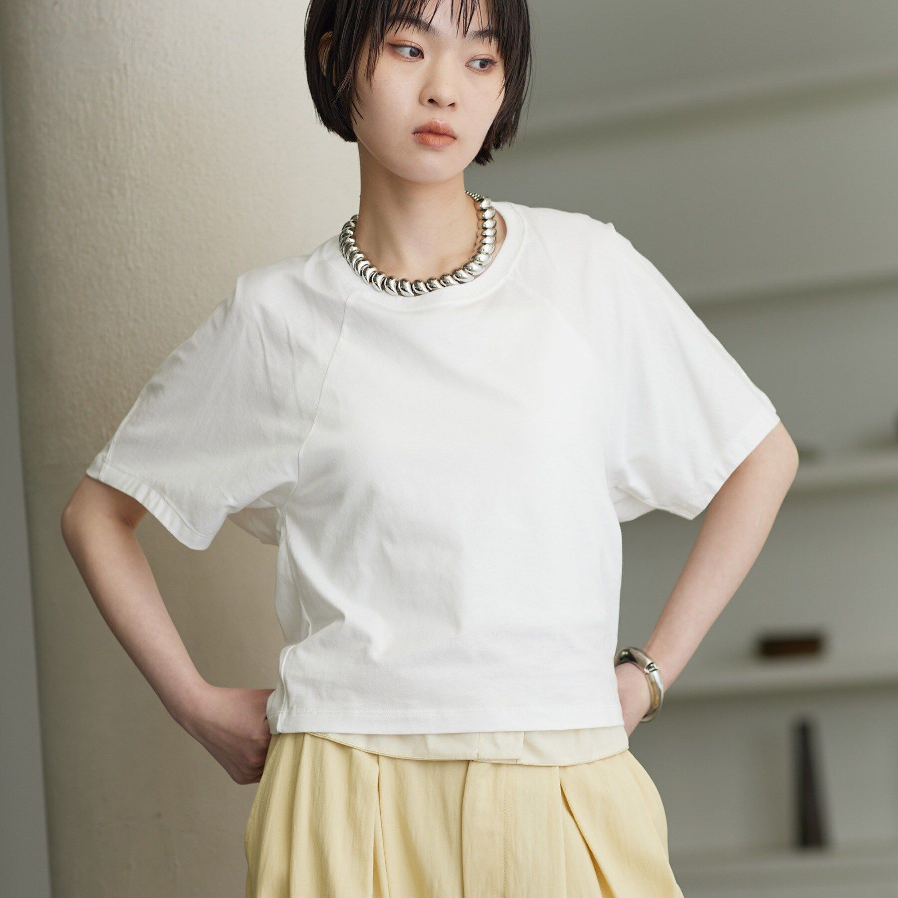 GALLEST「【UVカット】ラグランフォルムカットソー」|Tシャツ・カットソー|