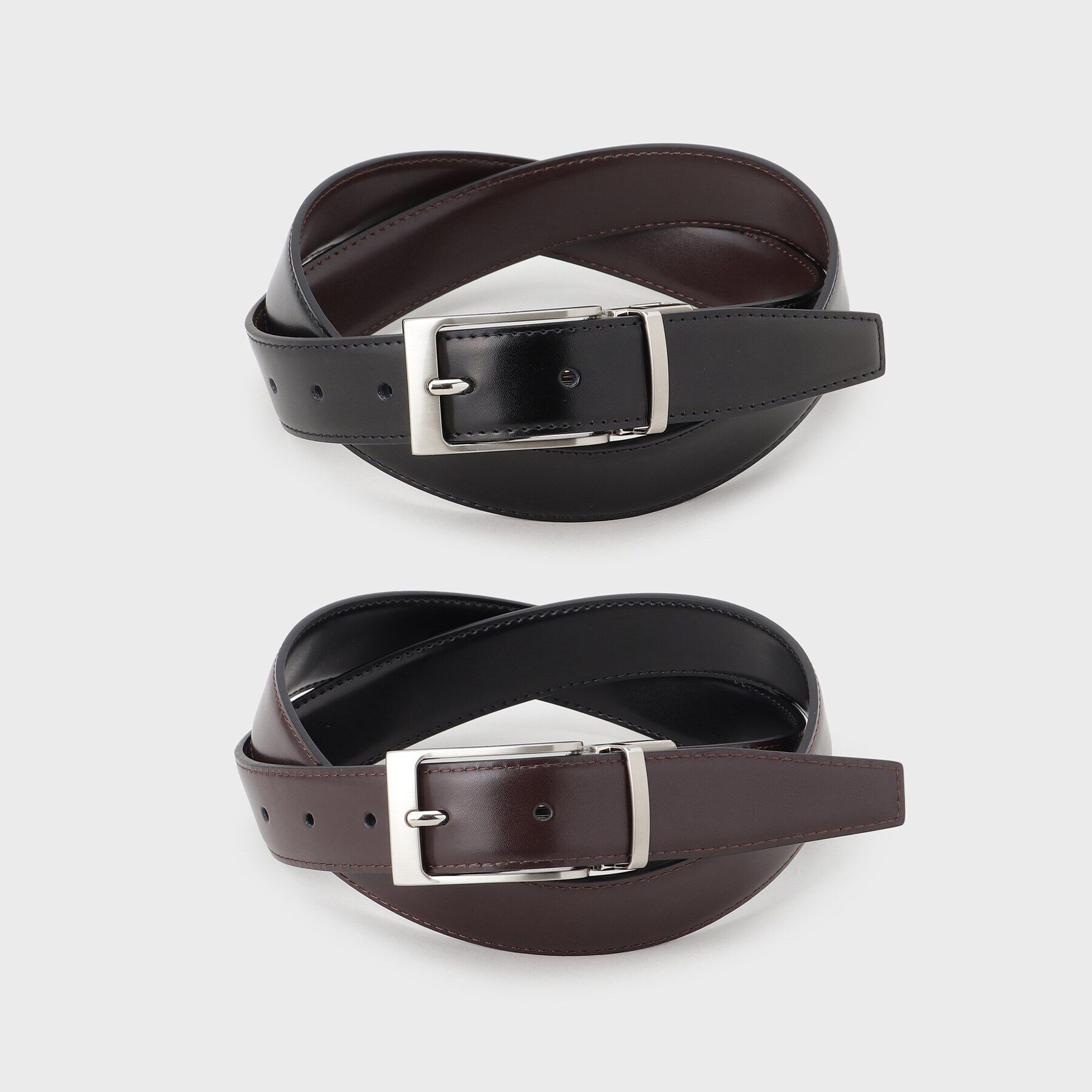 TAKEO KIKUCHI「【GIFT】リバーシブル ビジネス ベルト」|ベルト|表ブラック裏ブラウン