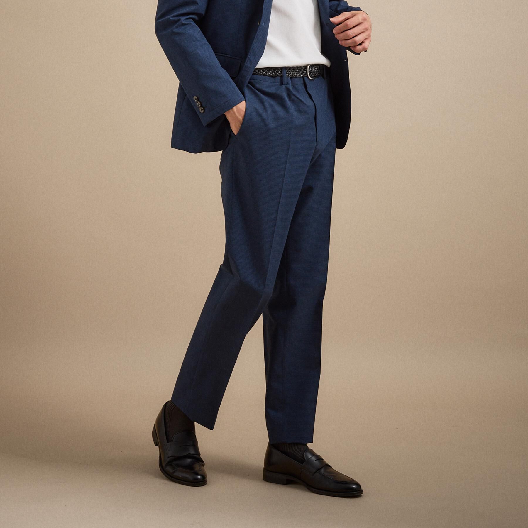 TAKEO KIKUCHI「【抗菌防臭】COOL DOTS（R）ドビープリント パンツ」|その他|ネイビー(093)