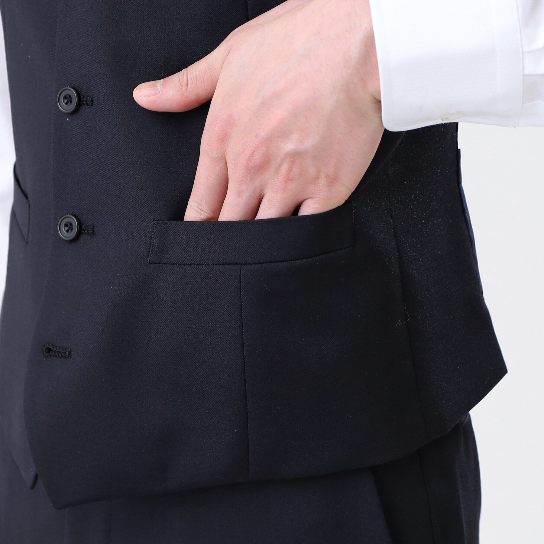 TAKEO KIKUCHI「【冠婚葬祭/3ピース対応】サージ ベスト」|スーツ|