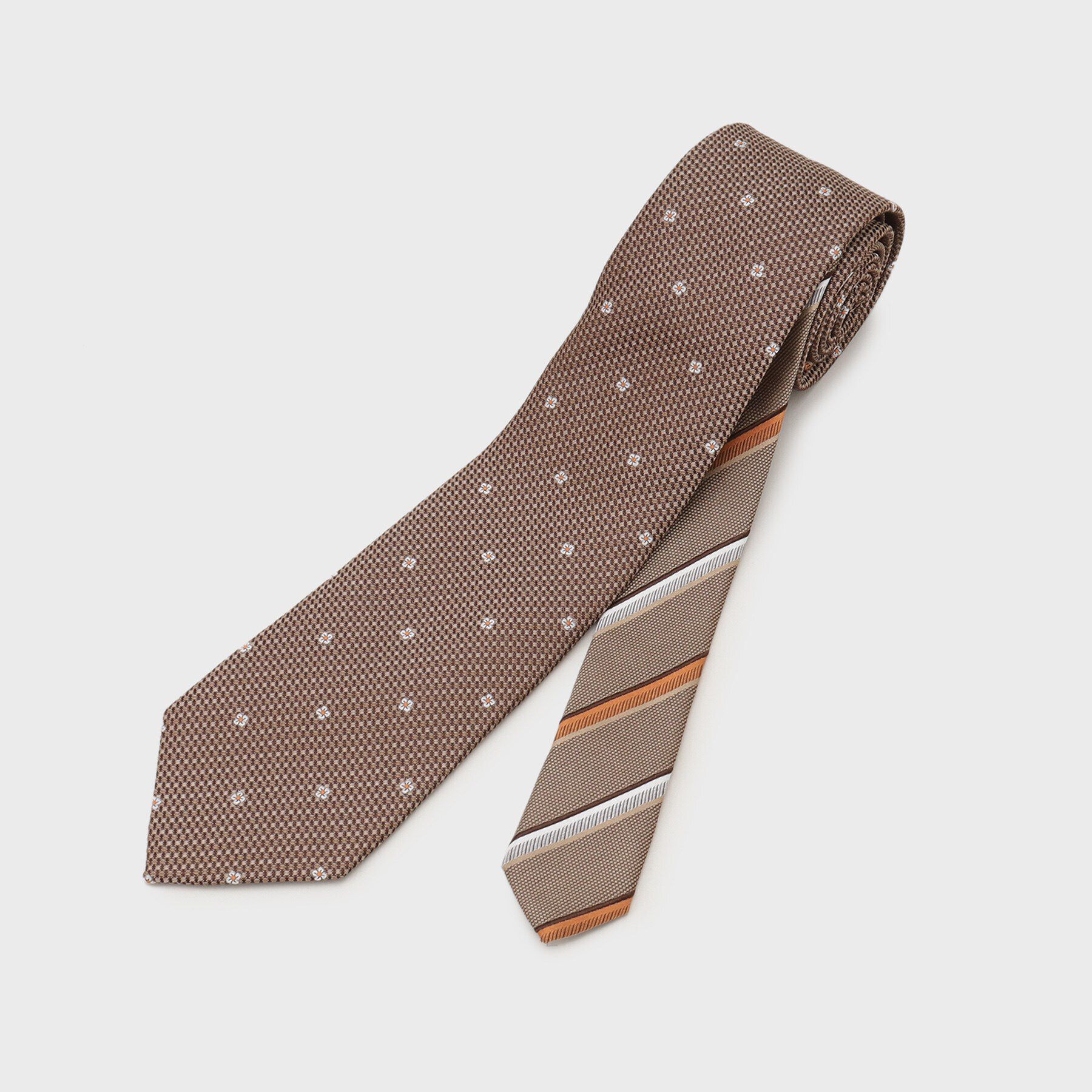 TAKEO KIKUCHI「フラワードットネクタイ＆タイバー カラーBOXセット」|ネクタイ・蝶ネクタイ|