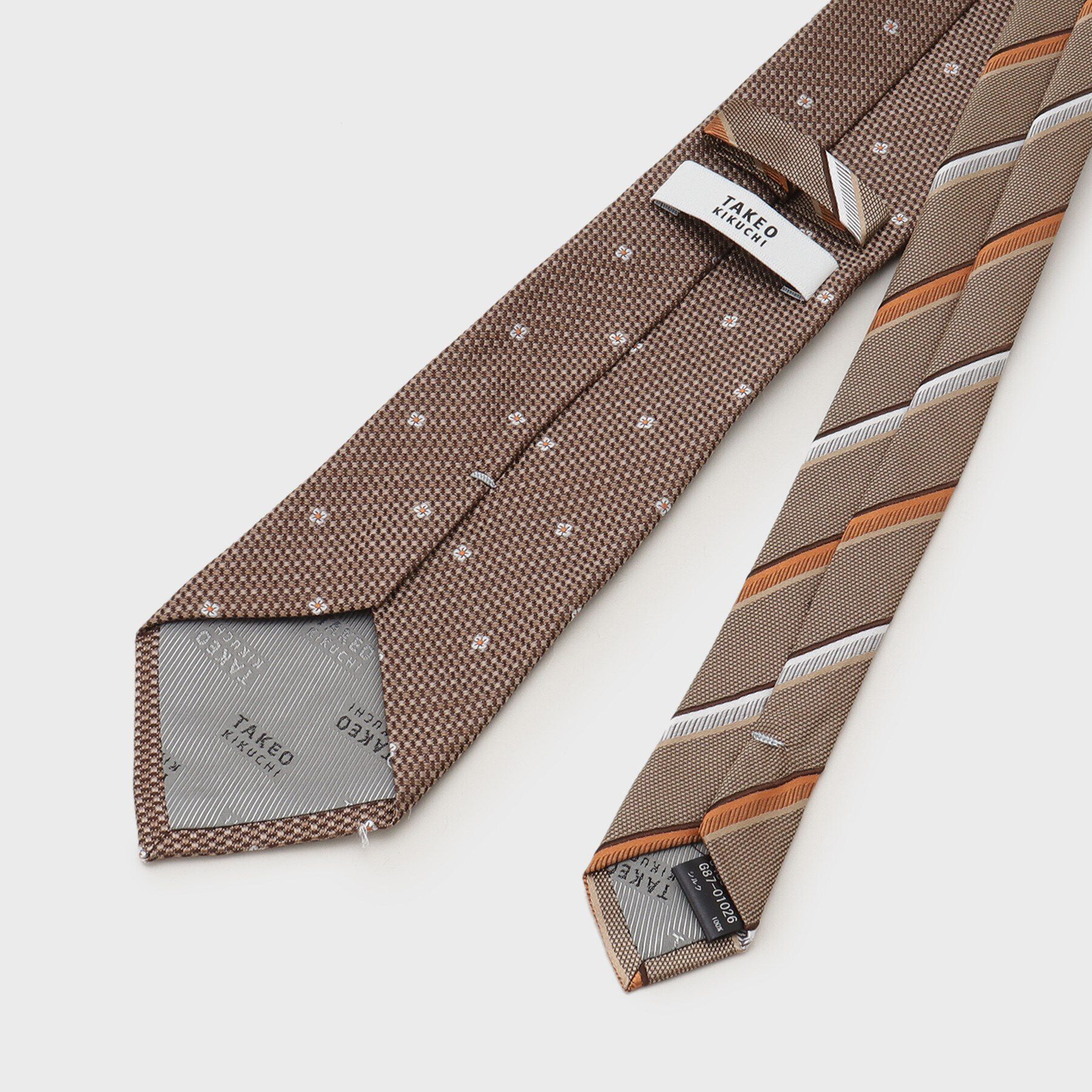 TAKEO KIKUCHI「フラワードットネクタイ＆タイバー カラーBOXセット」|ネクタイ・蝶ネクタイ|