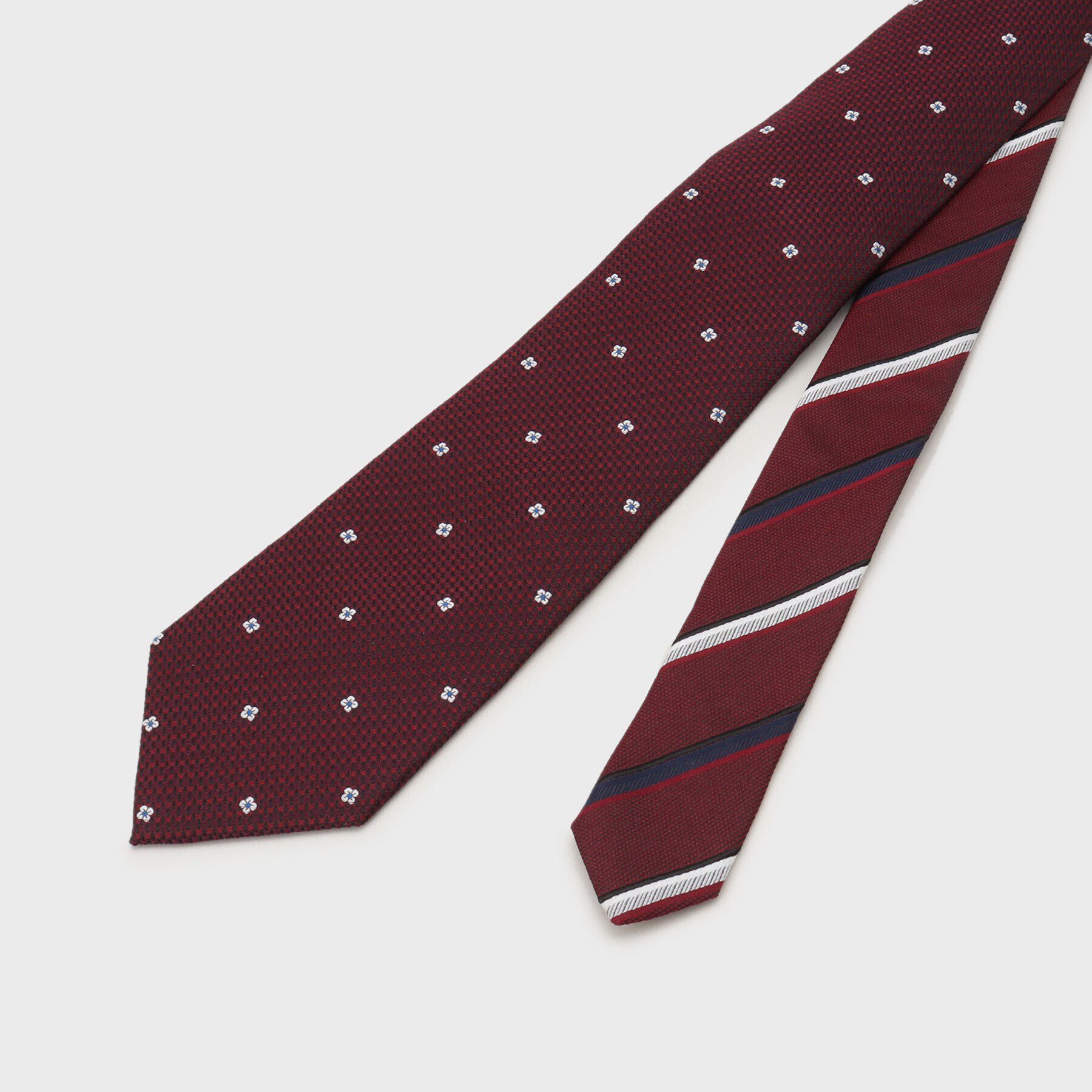 TAKEO KIKUCHI「フラワードットネクタイ＆タイバー カラーBOXセット」|ネクタイ・蝶ネクタイ|