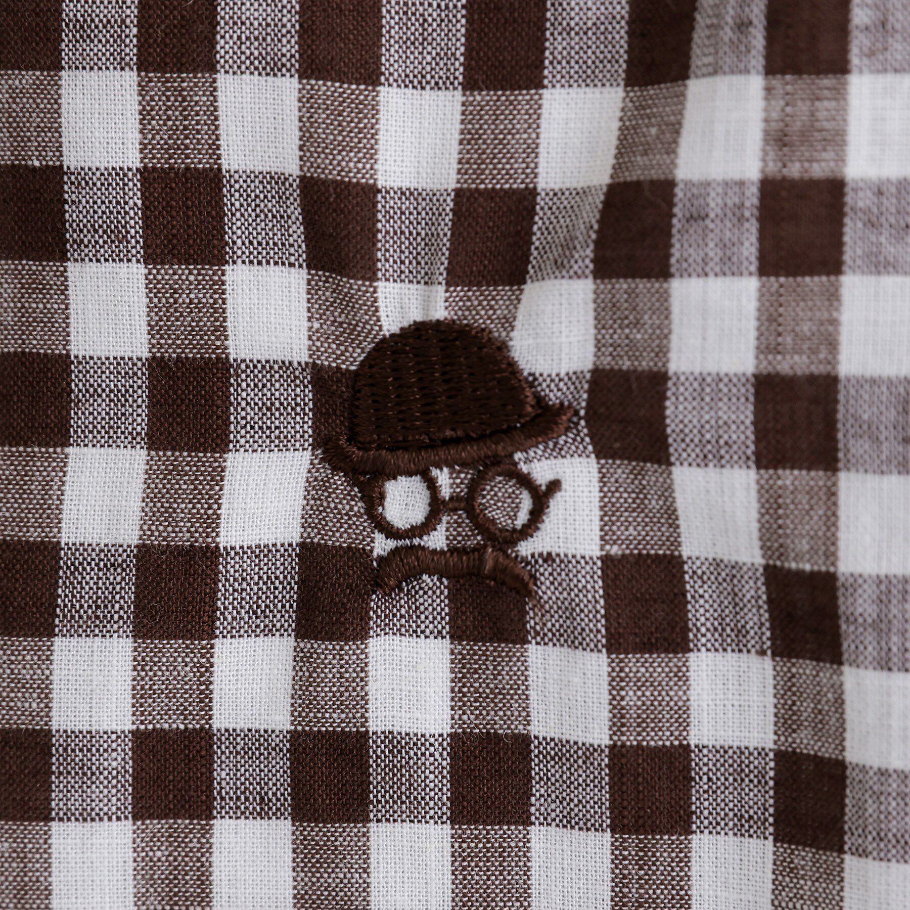 TAKEO KIKUCHI「【LIMITED】ワンポイント刺繍 綿麻チェック 半袖シャツ」|シャツ・ブラウス|