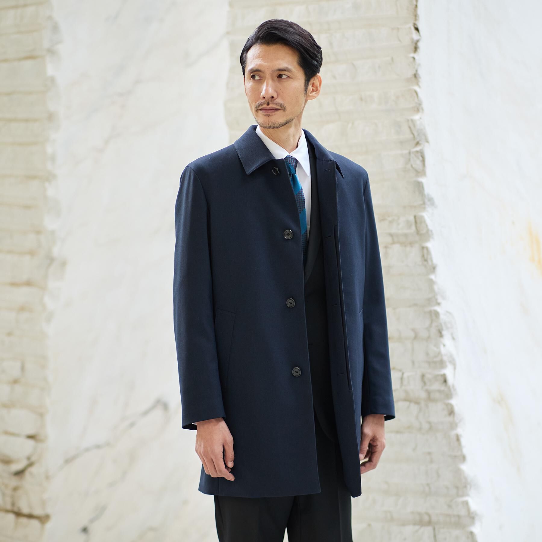 TAKEO KIKUCHI「【ダウンライナー付き】メランジ ステンカラー コート」|ステンカラーコート|