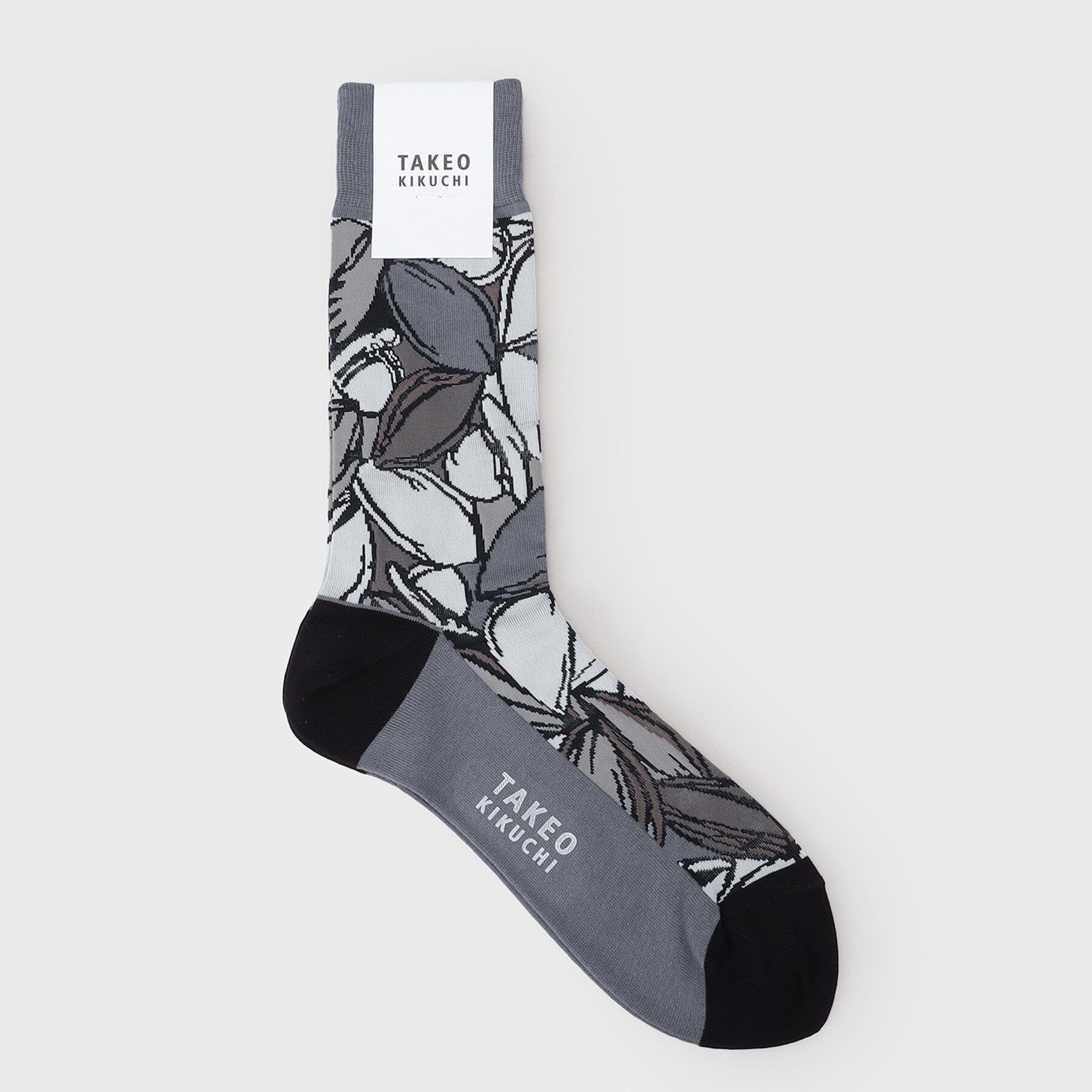 TAKEO KIKUCHI「カカオ柄ソックス」|ソックス|ブラック(019)