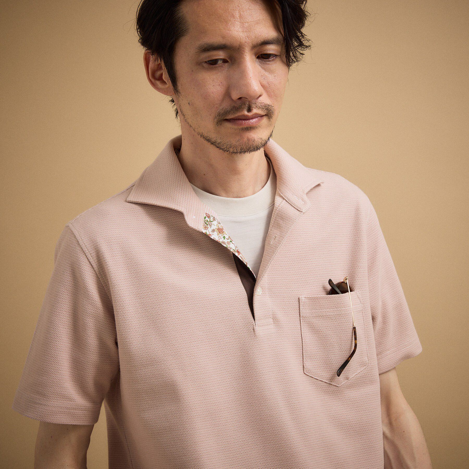 TAKEO KIKUCHI「【抗菌防臭】ハニカムメランジ ポロシャツ」|ポロシャツ|