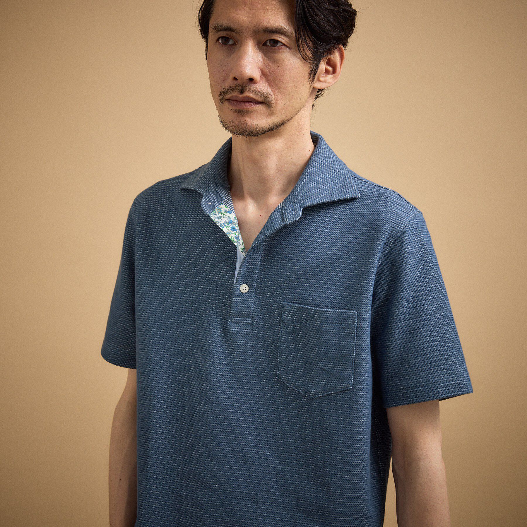 TAKEO KIKUCHI「【抗菌防臭】ハニカムメランジ ポロシャツ」|ポロシャツ|