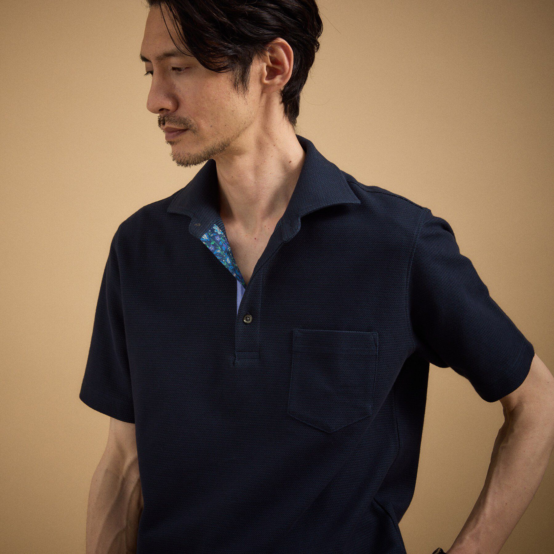 TAKEO KIKUCHI「【抗菌防臭】ハニカムメランジ ポロシャツ」|ポロシャツ|