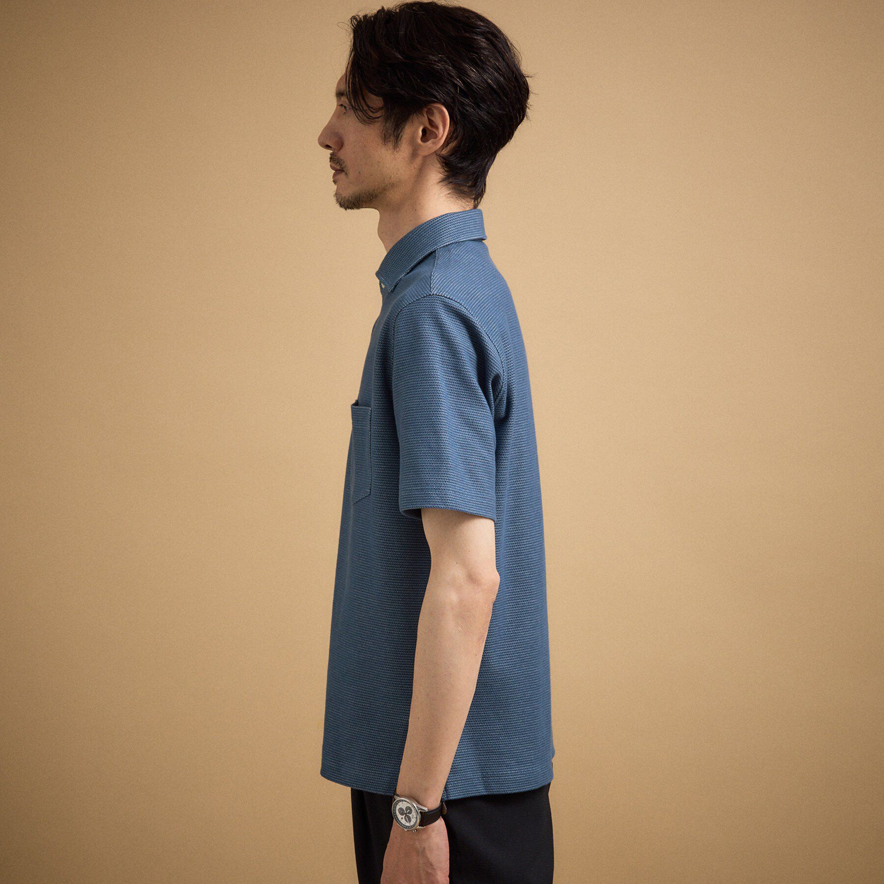 TAKEO KIKUCHI「【抗菌防臭】ハニカムメランジ ポロシャツ」|ポロシャツ|