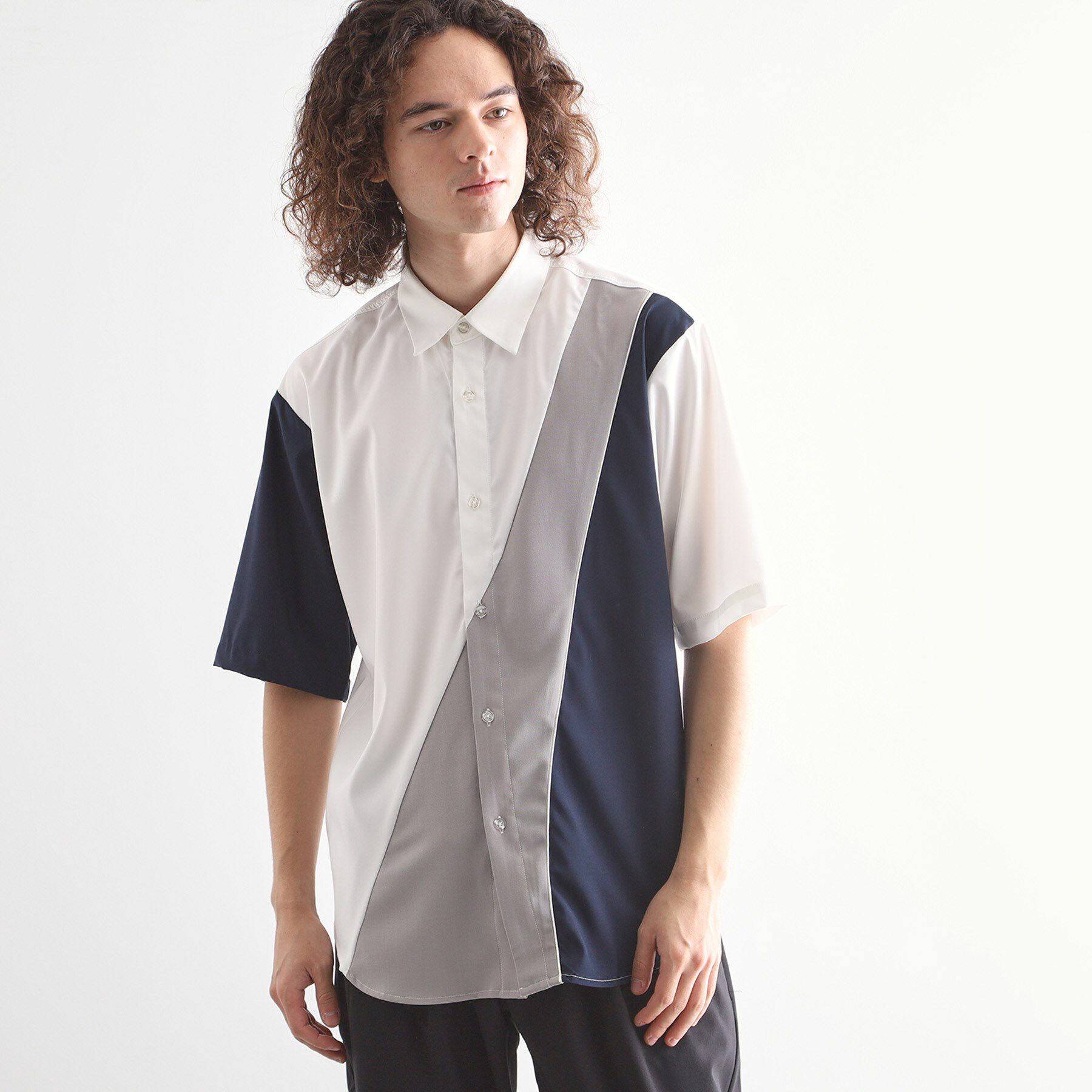 tk.TAKEO KIKUCHI「カーブスイッチシャツ」|シャツ・ブラウス|