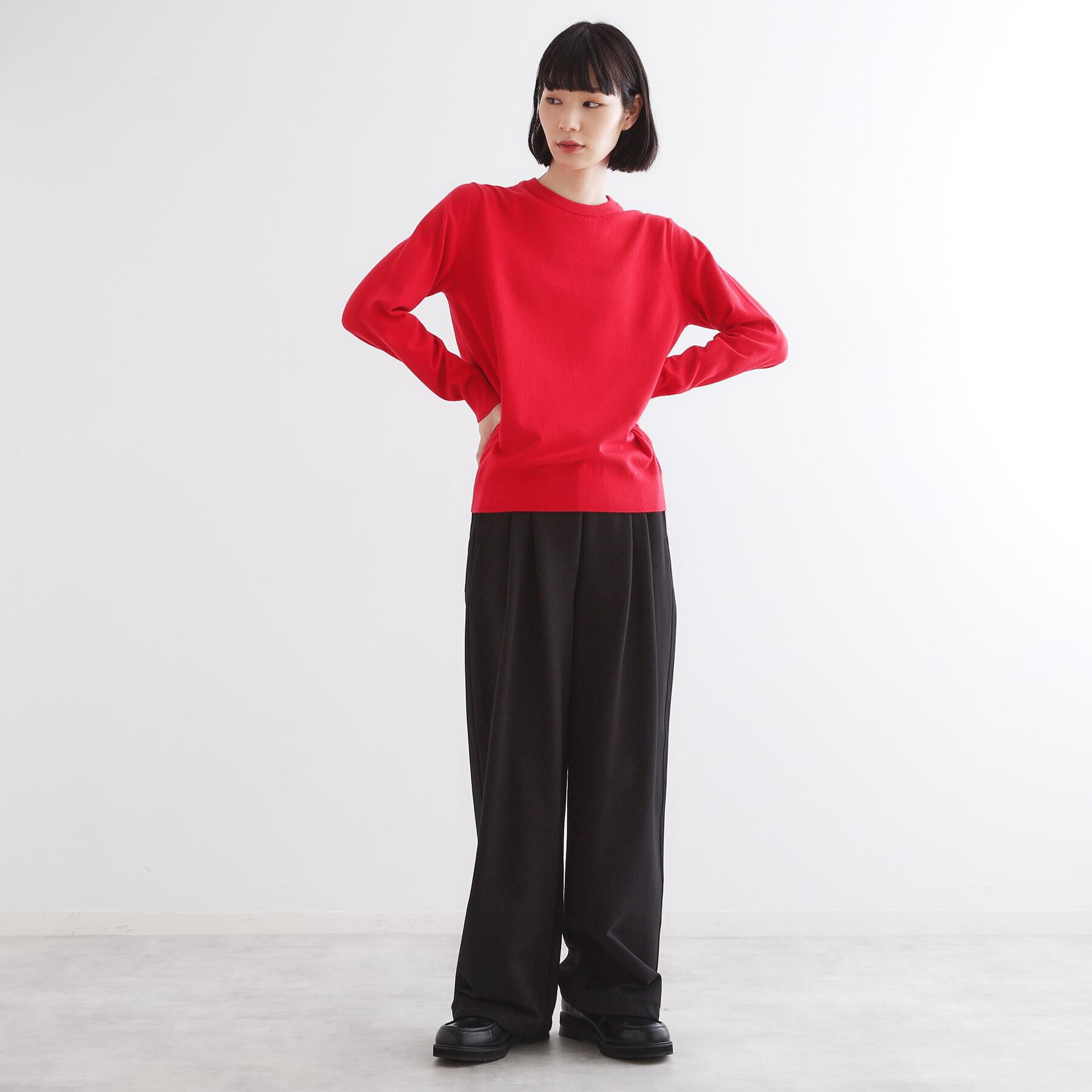 tk.TAKEO KIKUCHI「ハイゲージコンパクトニットクルー」|ニット・セーター|