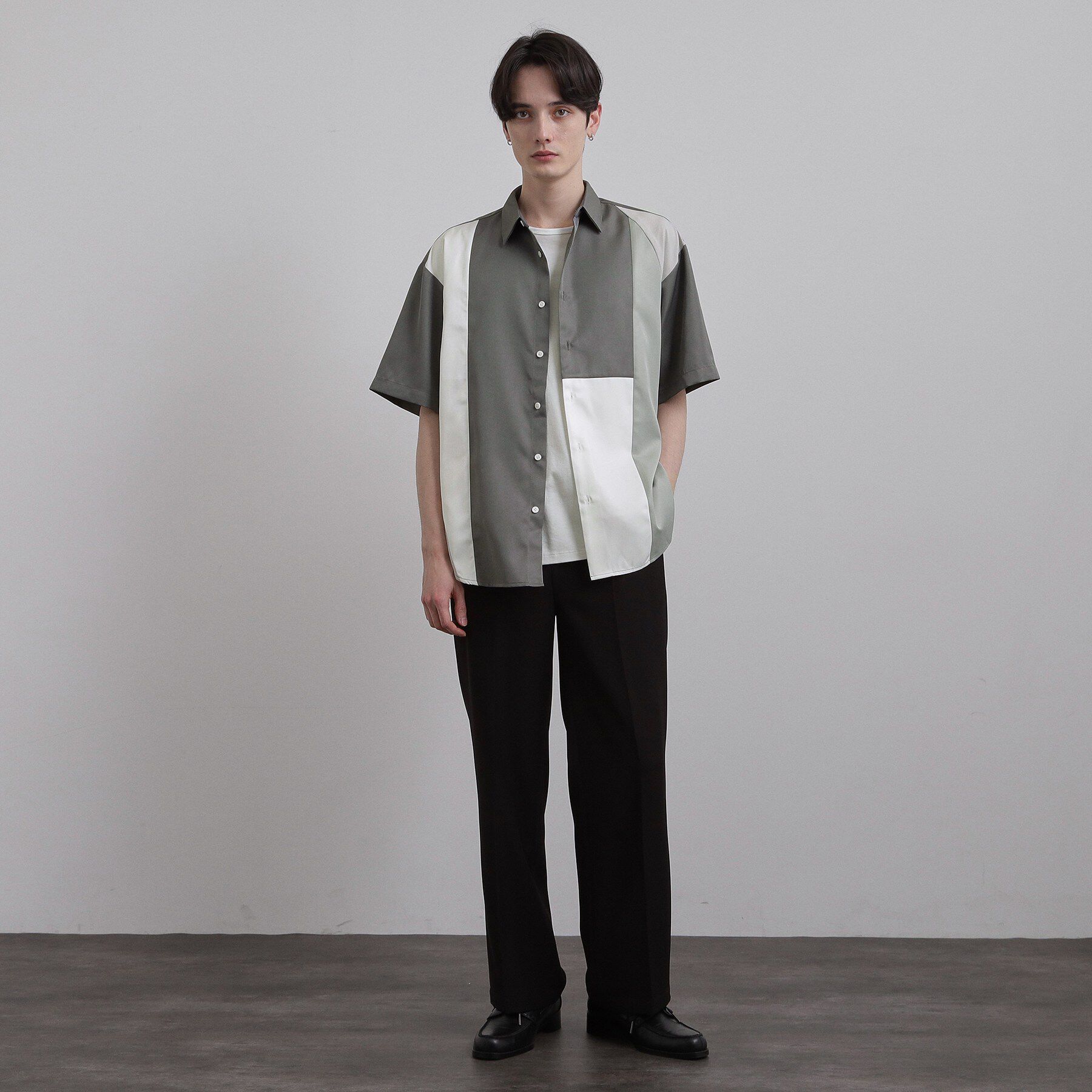 tk.TAKEO KIKUCHI「ダイヤゴナル半袖シャツ」|シャツ・ブラウス|