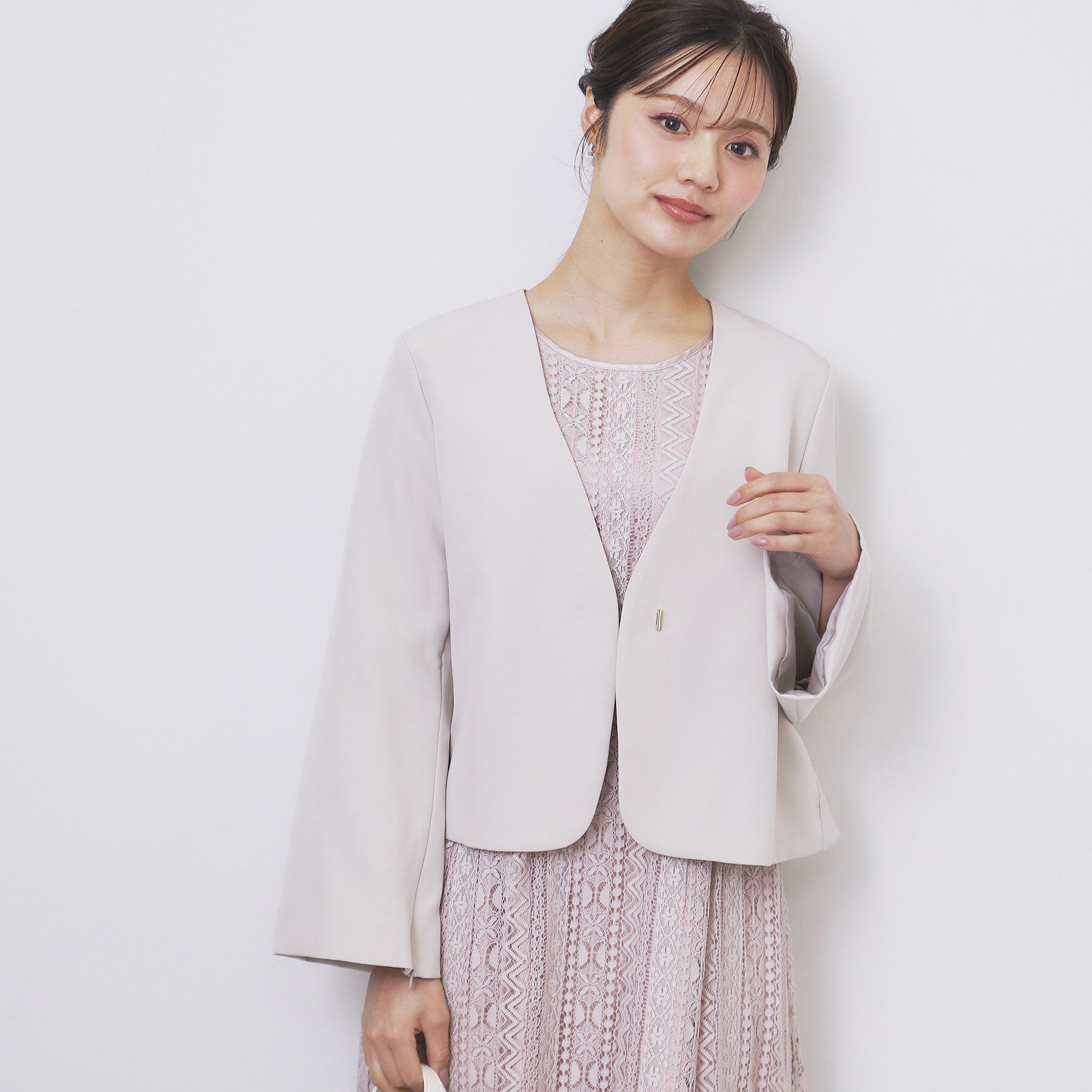 index「ノーカラージャケット【洗濯機OK】」|ノーカラージャケット|