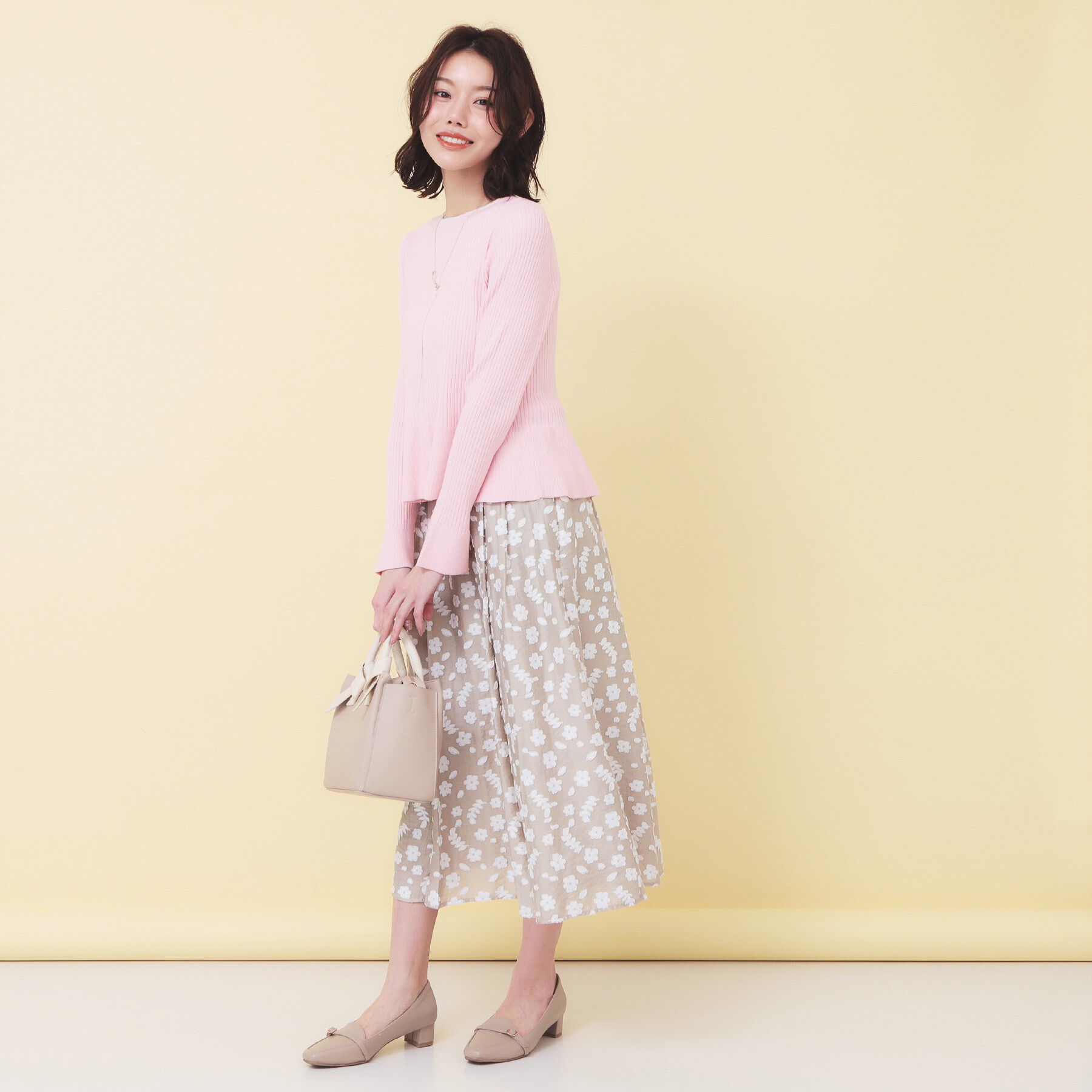 index「前後2wayラメトリムリボンカーディガン【洗濯機OK】」|カーディガン|