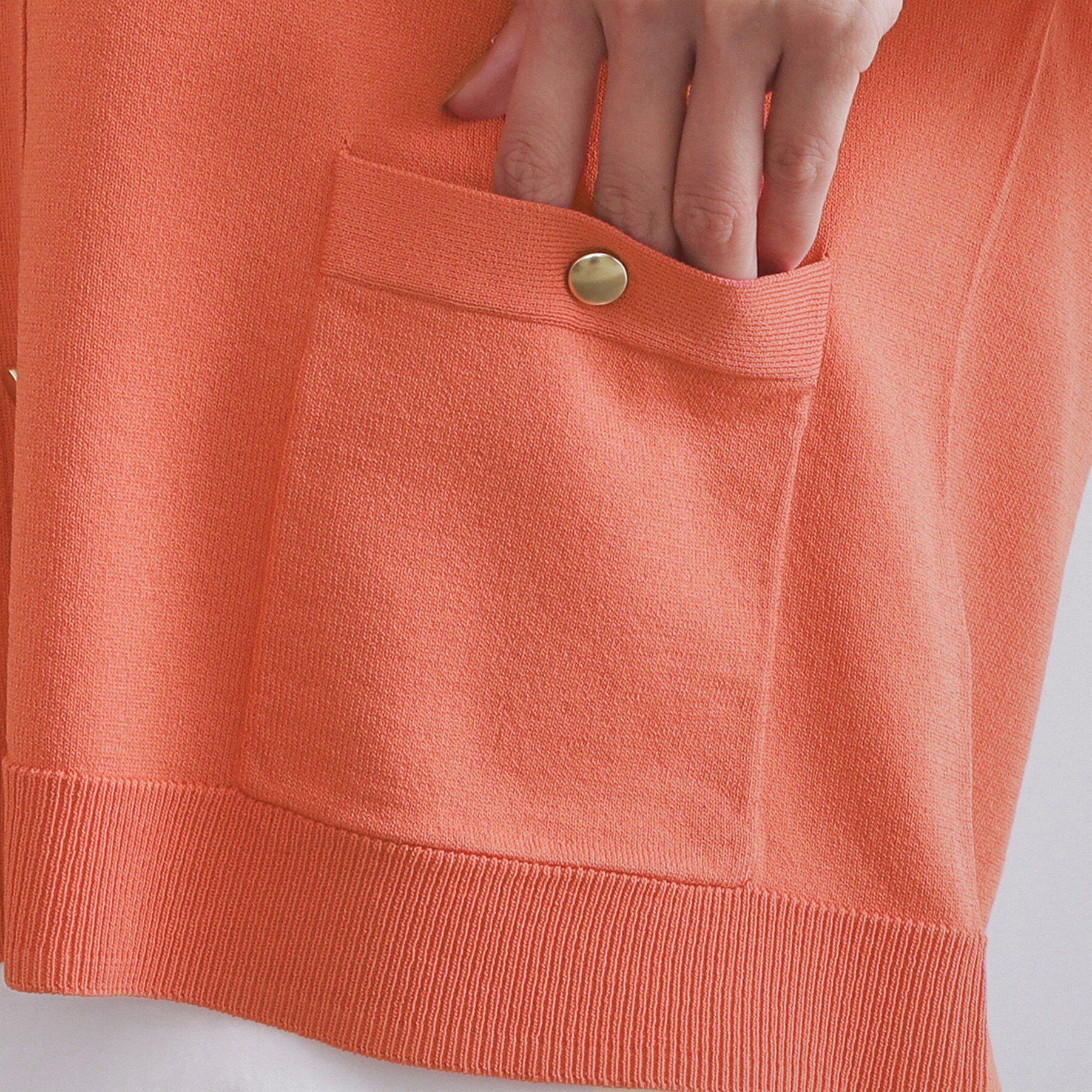 OPAQUE.CLIP「リラクシーVネックニットカーディガン【UVケア/接触冷感/洗濯機洗い可/抗ピル】」|カーディガン|