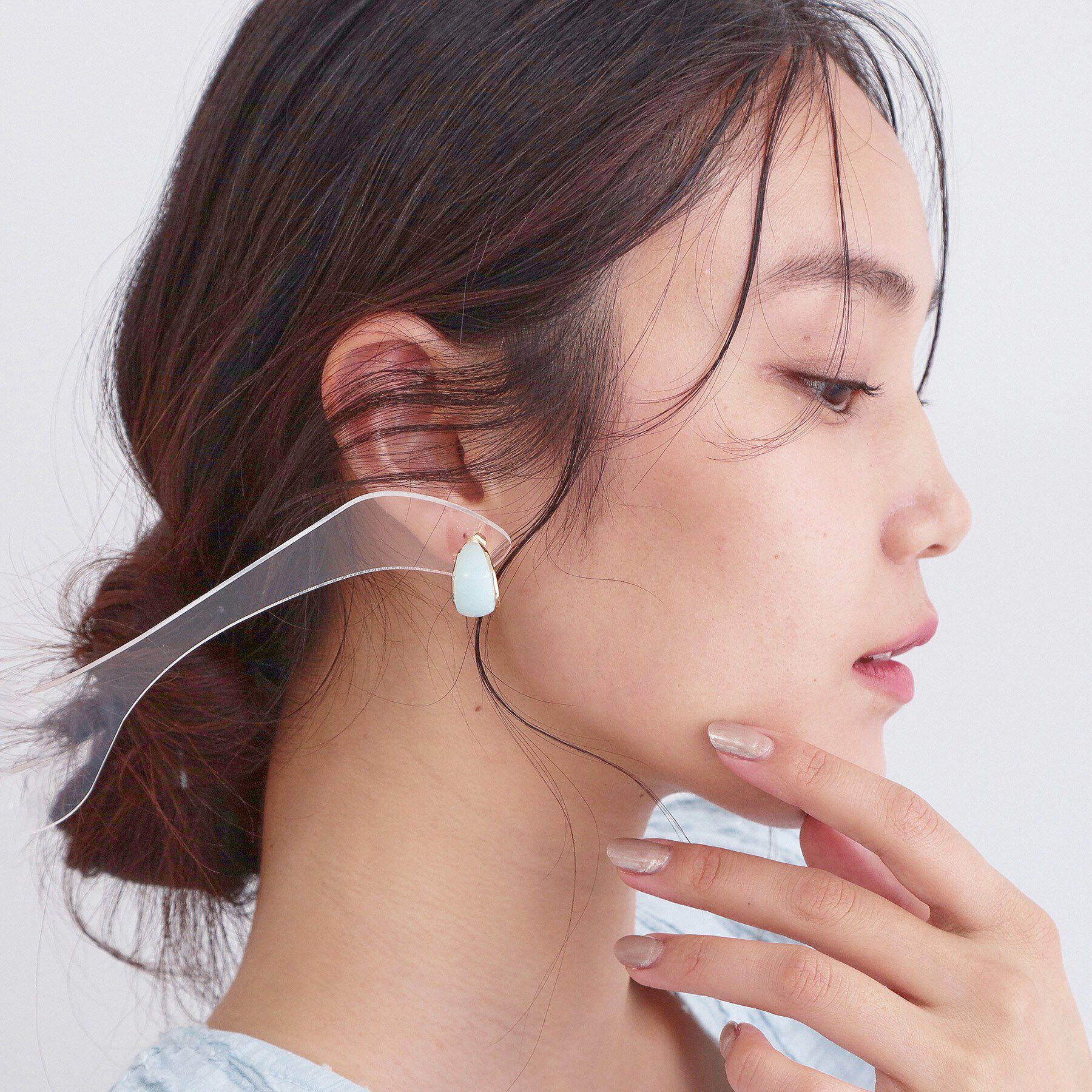 OPAQUE.CLIP「エポ乳白カラーピアス」|ピアス|