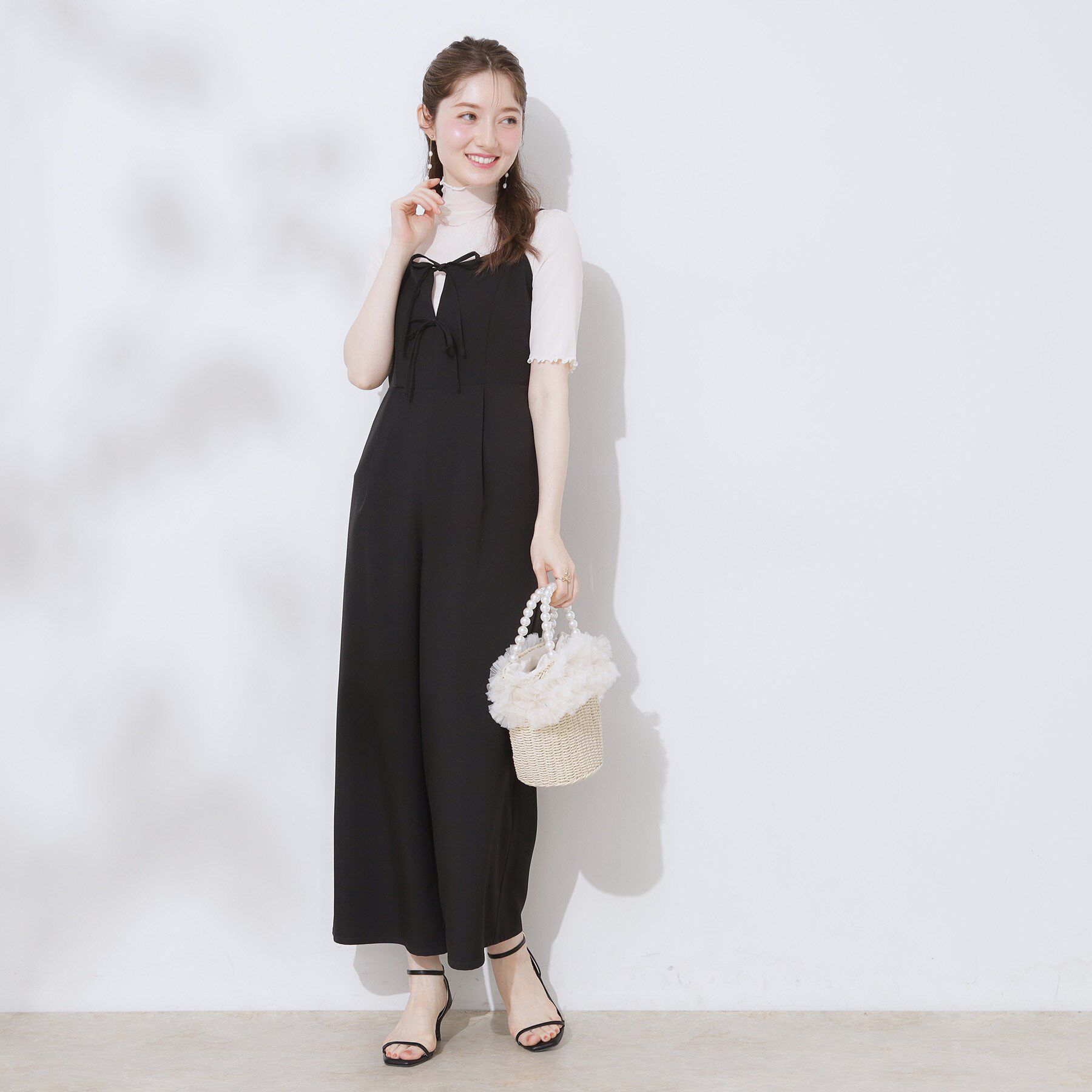 Couture broach「シアーチュール5分袖トップス」|Tシャツ・カットソー|