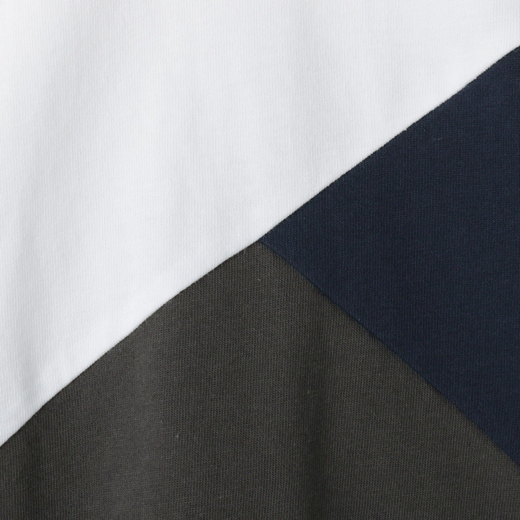 THE SHOP TK「【110－160】斜め切替配色Tシャツ/洗濯機OK」|Tシャツ・カットソー|