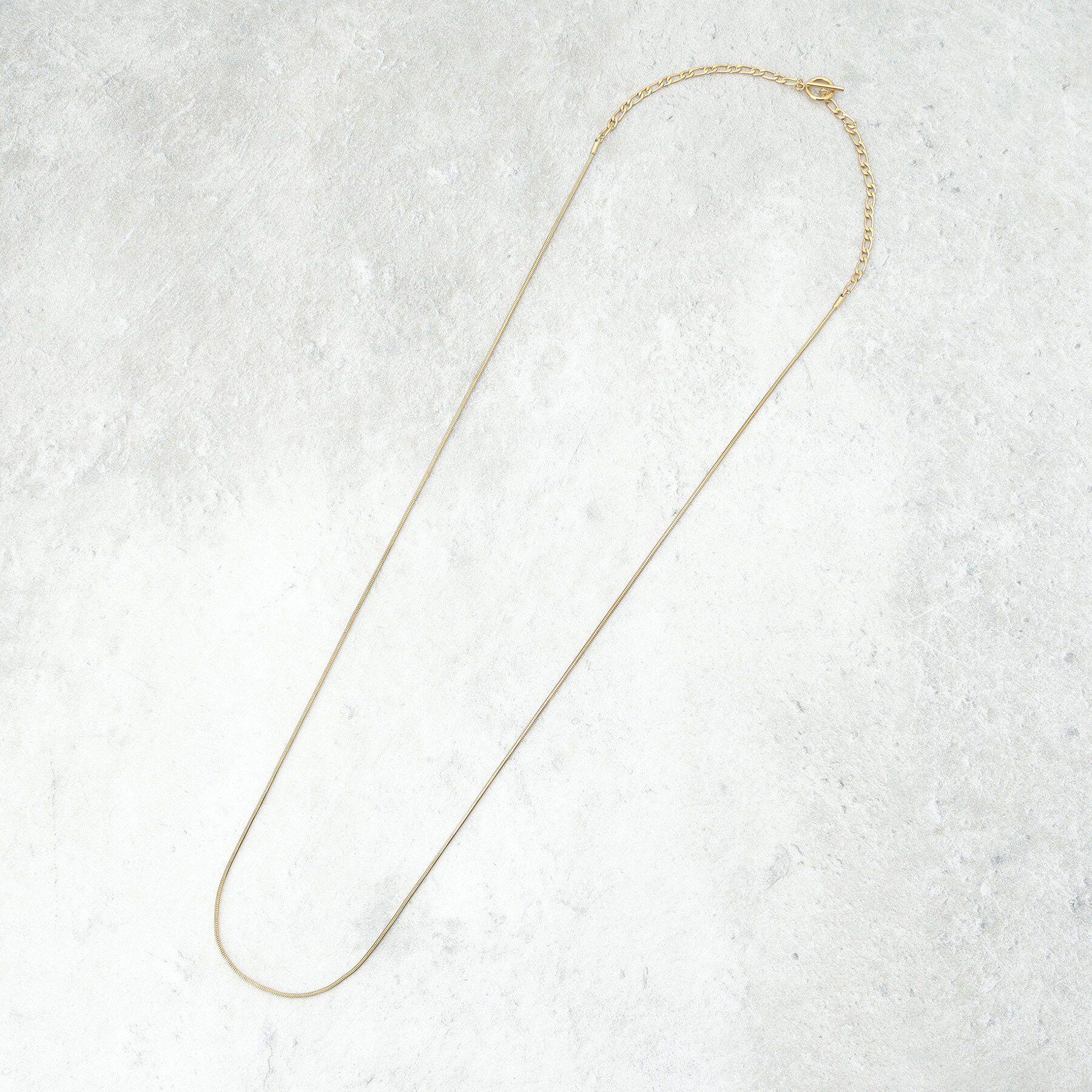 THE SHOP TK「ステンレス2連ネックレス」|ネックレス|ゴールド(007)