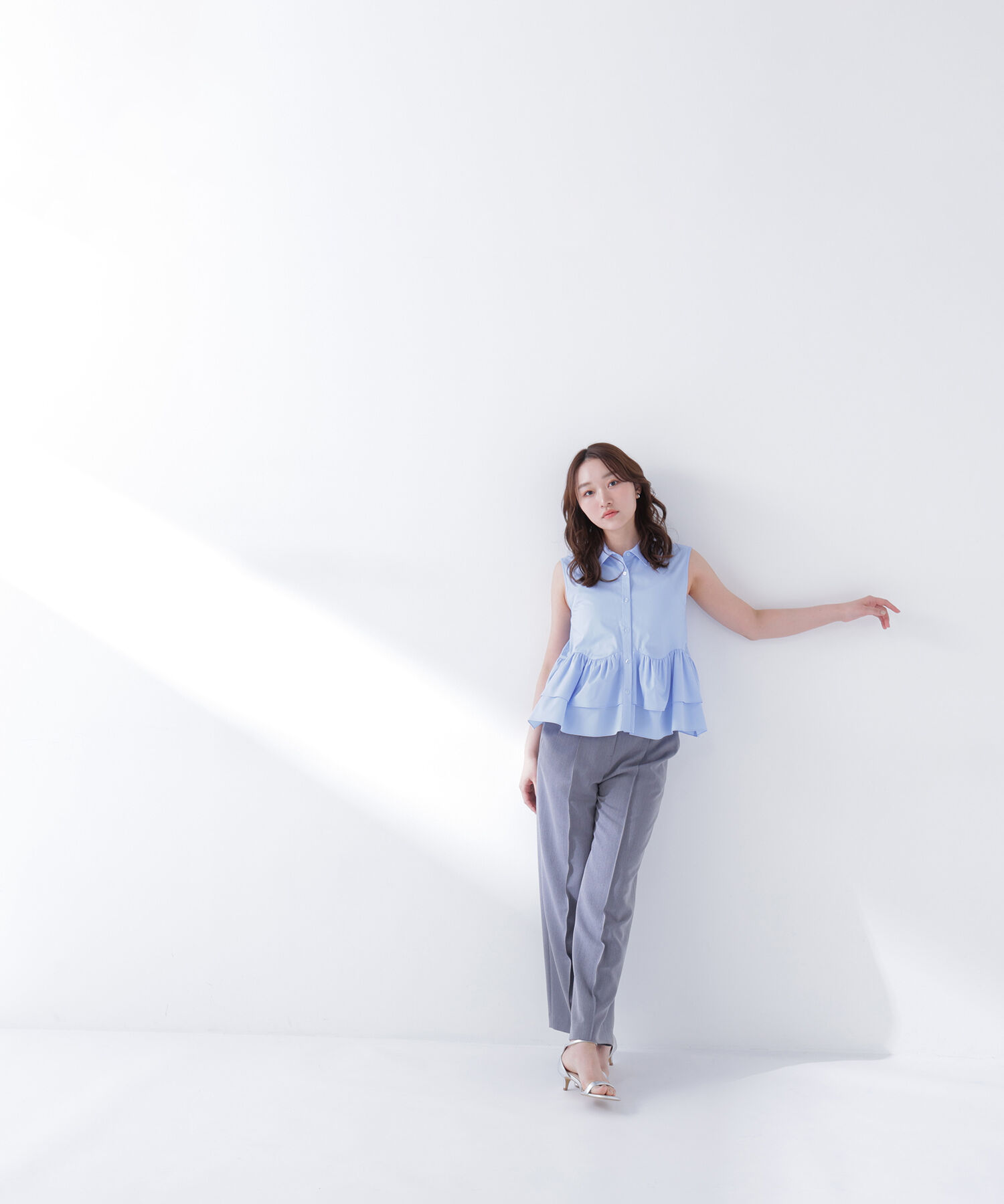  「コンパクトベスト セットアップ ワイドストレートパンツ」|その他|