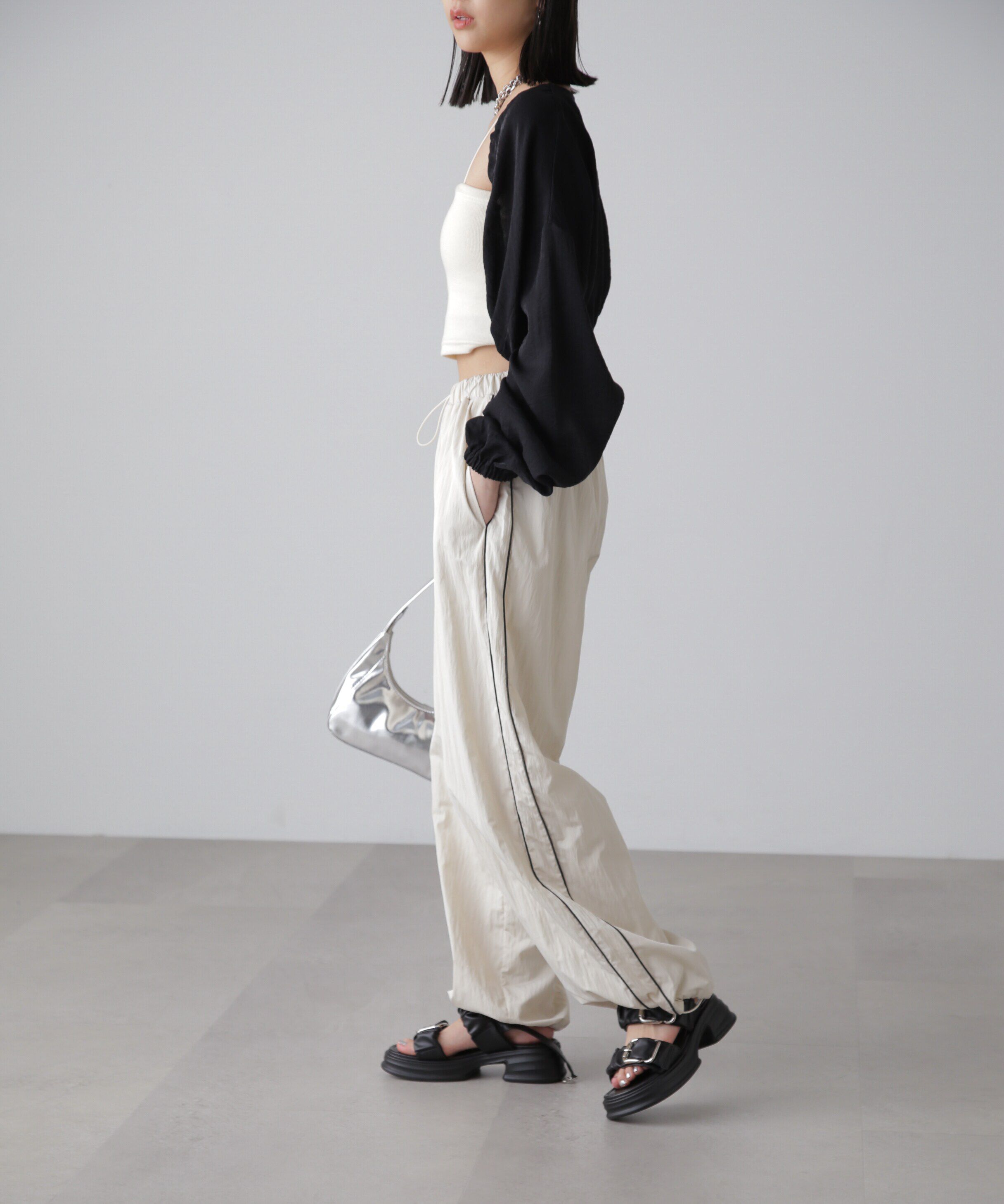  「ドロストショート丈ボレロ」|シャツ・ブラウス|