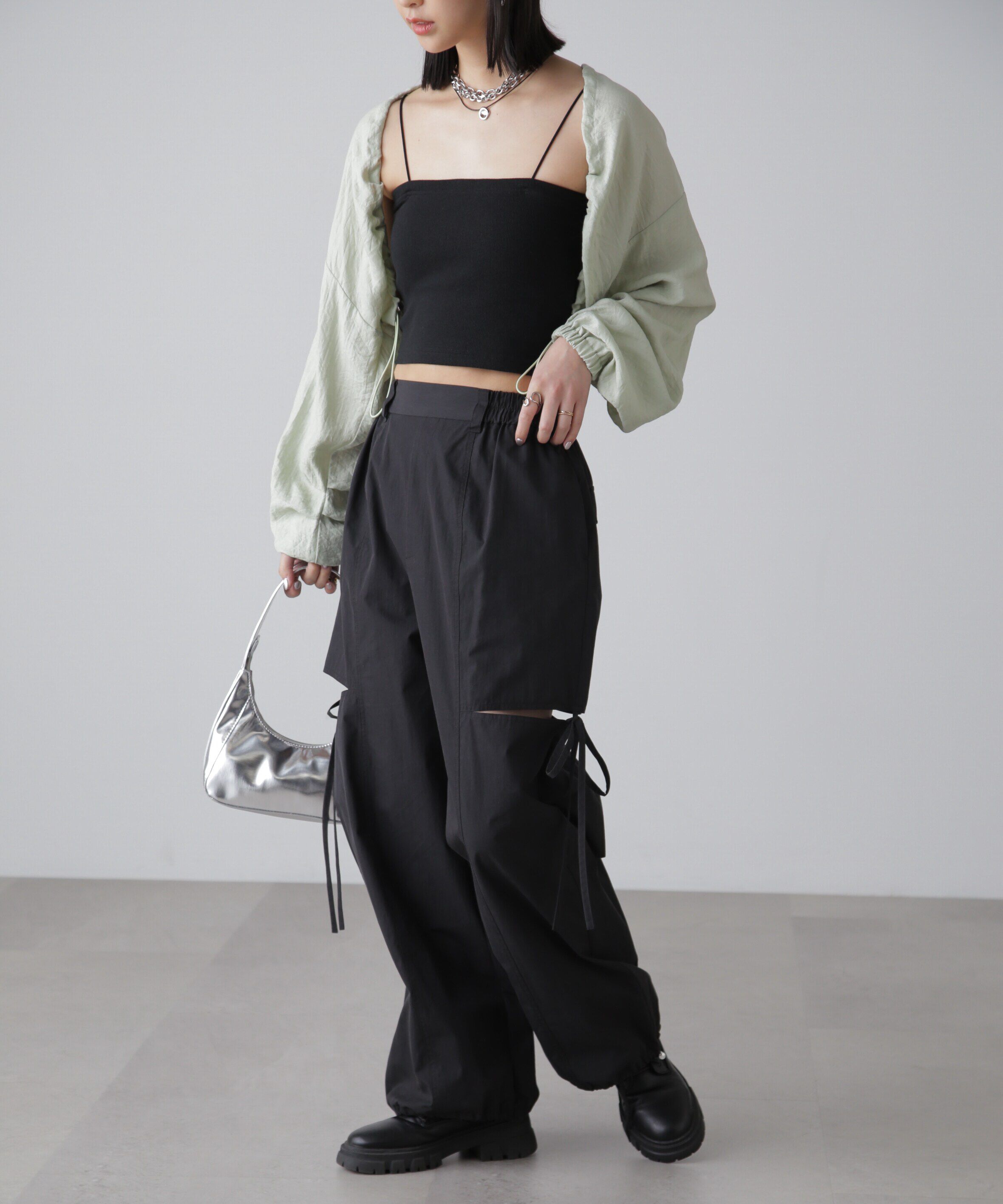  「ドロストショート丈ボレロ」|シャツ・ブラウス|