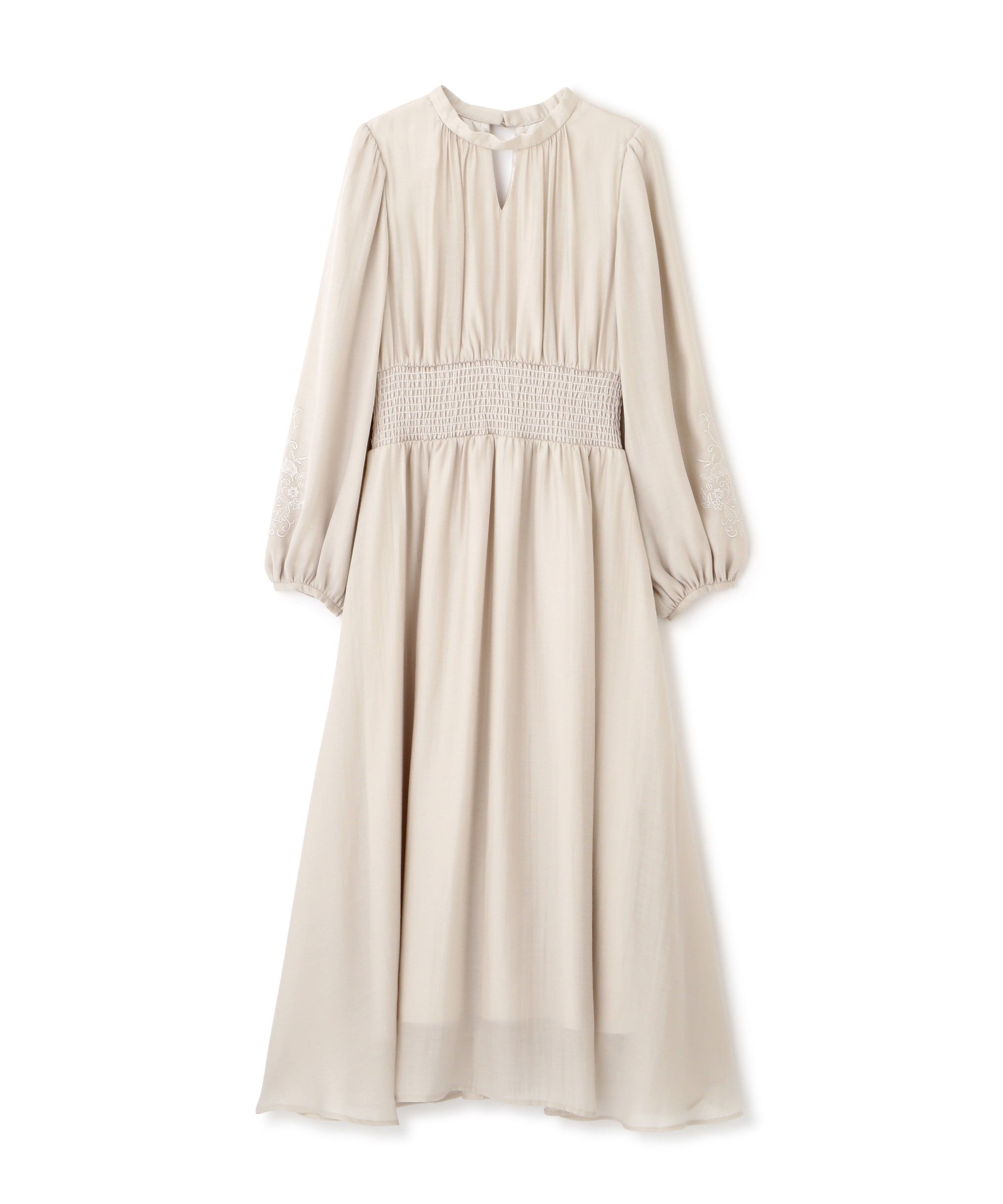 PROPORTION BODY DRESSING「スリーブエンブロイダリーワンピース　24AW」|ワンピース|