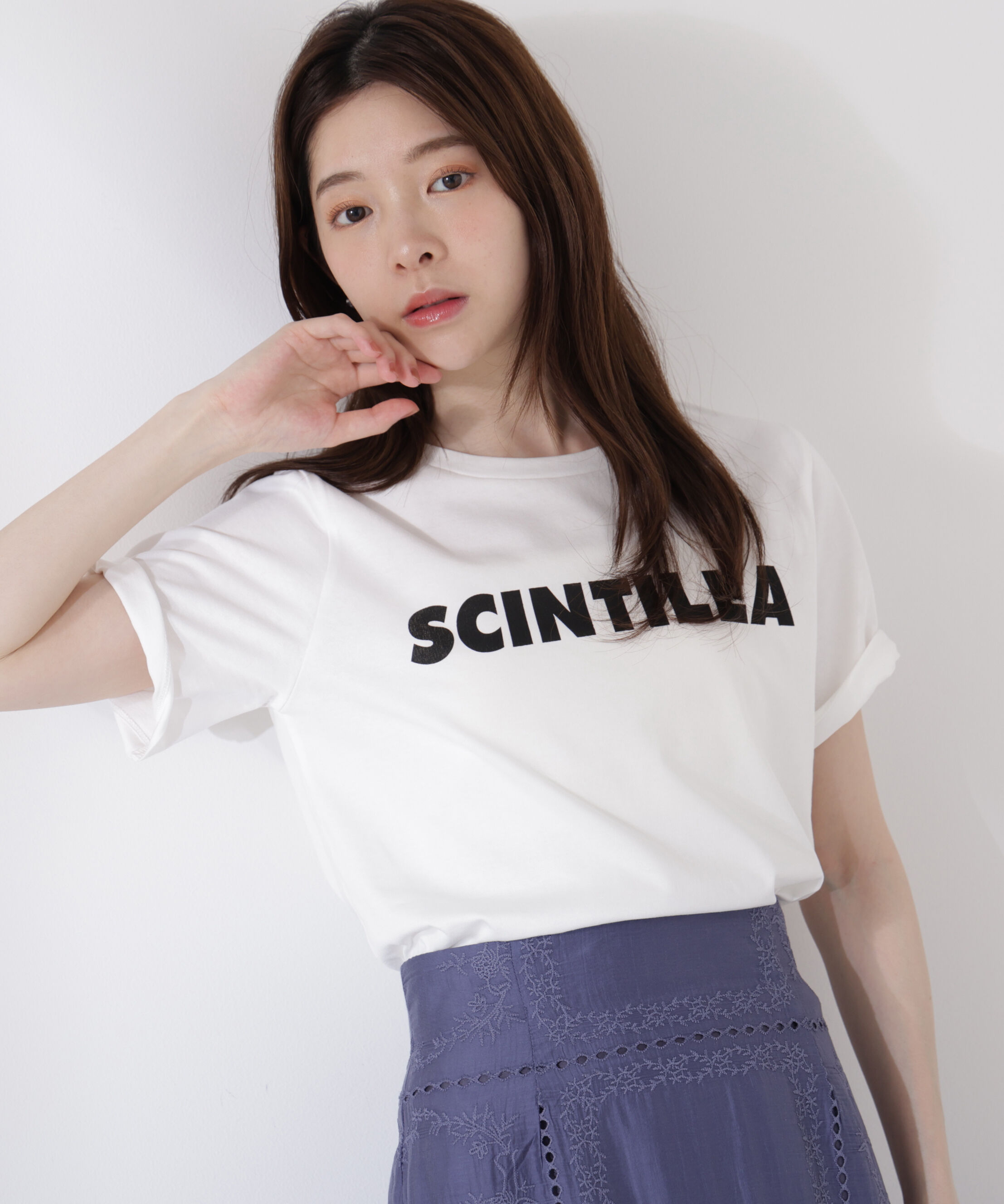 PROPORTION BODY DRESSING「＜ウォッシャブル＞ゴシックロゴTシャツ」|Tシャツ・カットソー|