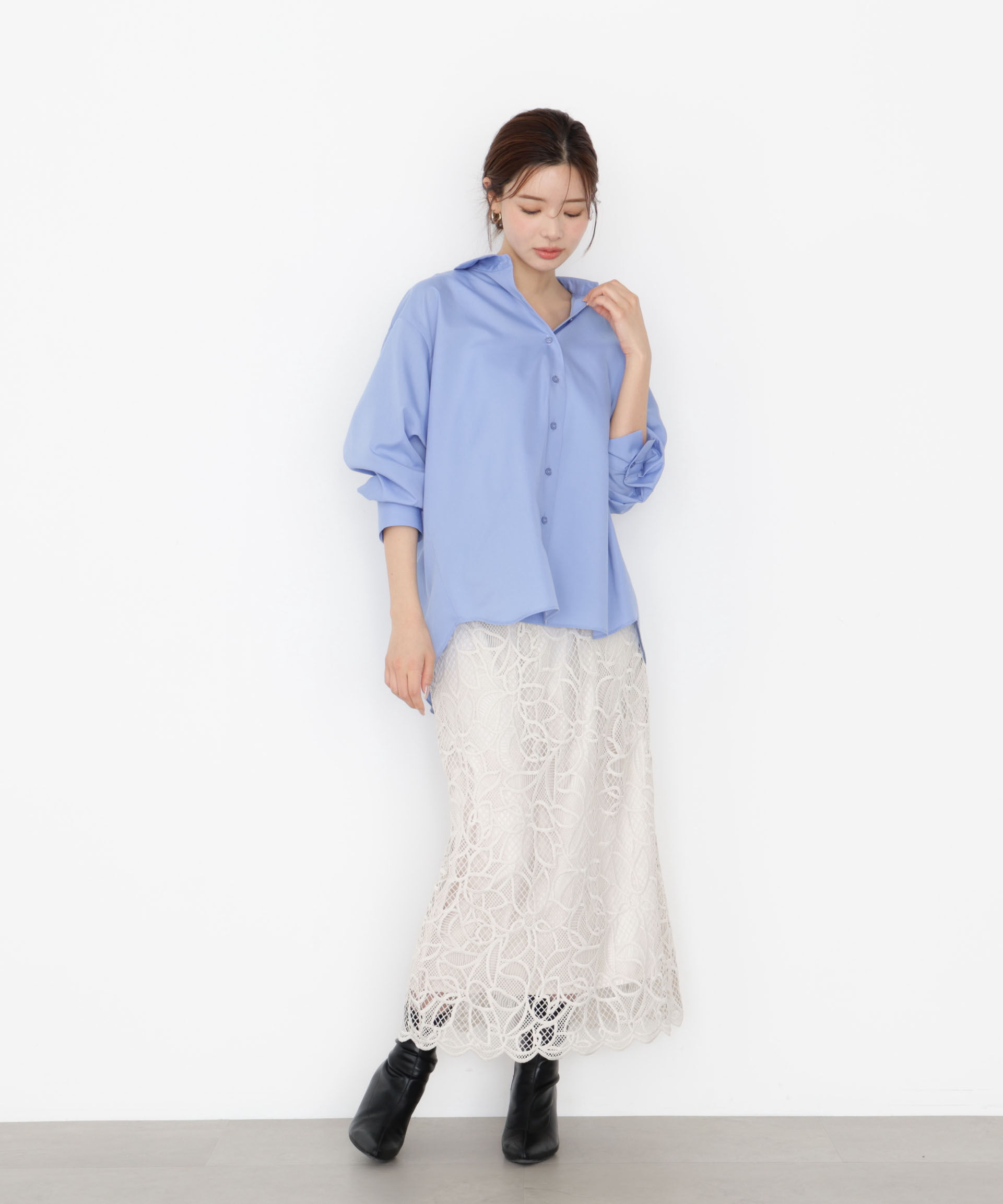 PROPORTION BODY DRESSING「＜ウォッシャブル＞バックリボンシャツ 25AW」|シャツ・ブラウス|