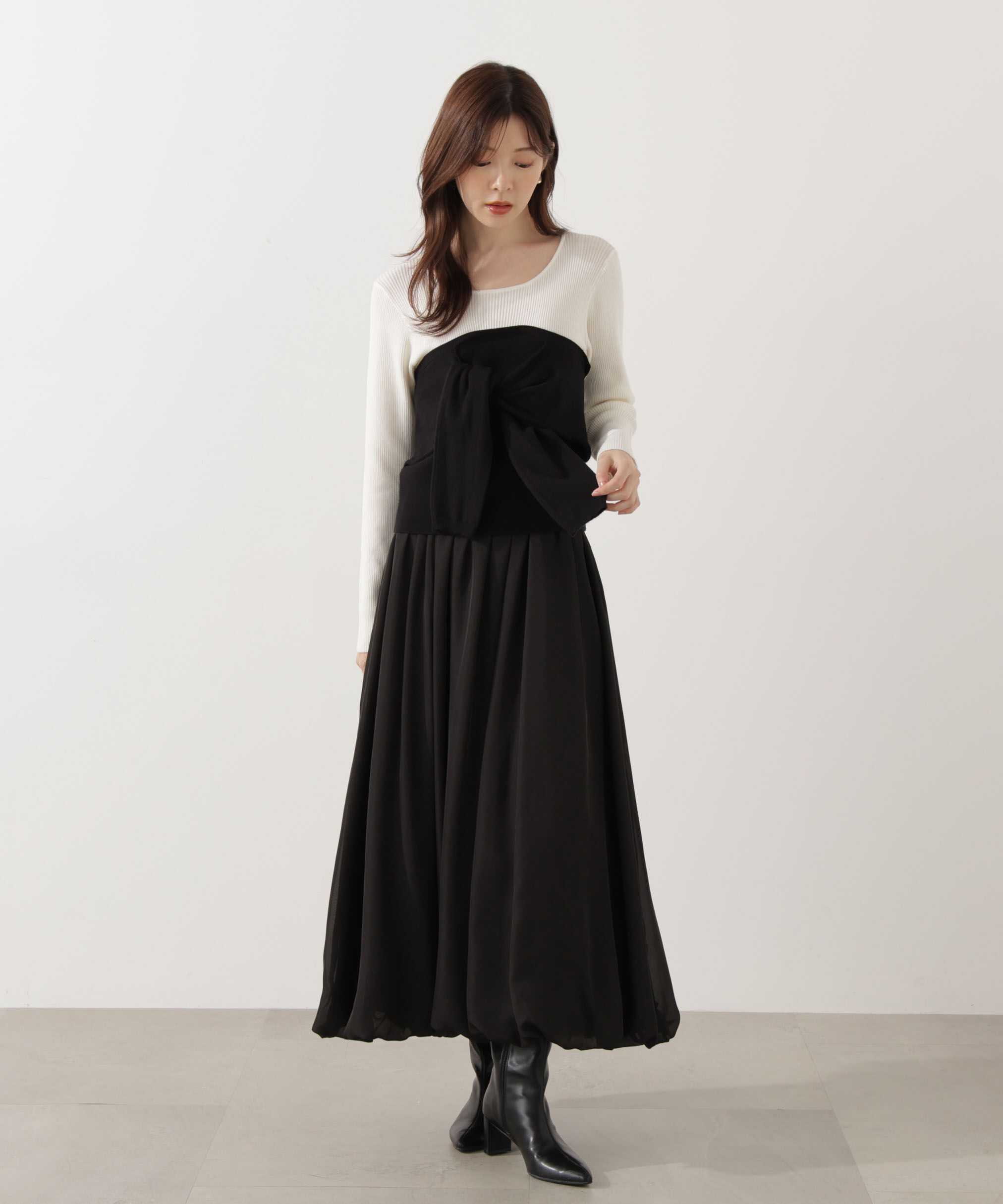 PROPORTION BODY DRESSING「＜ウォッシャブル＞バルーンスカート」|スカート|