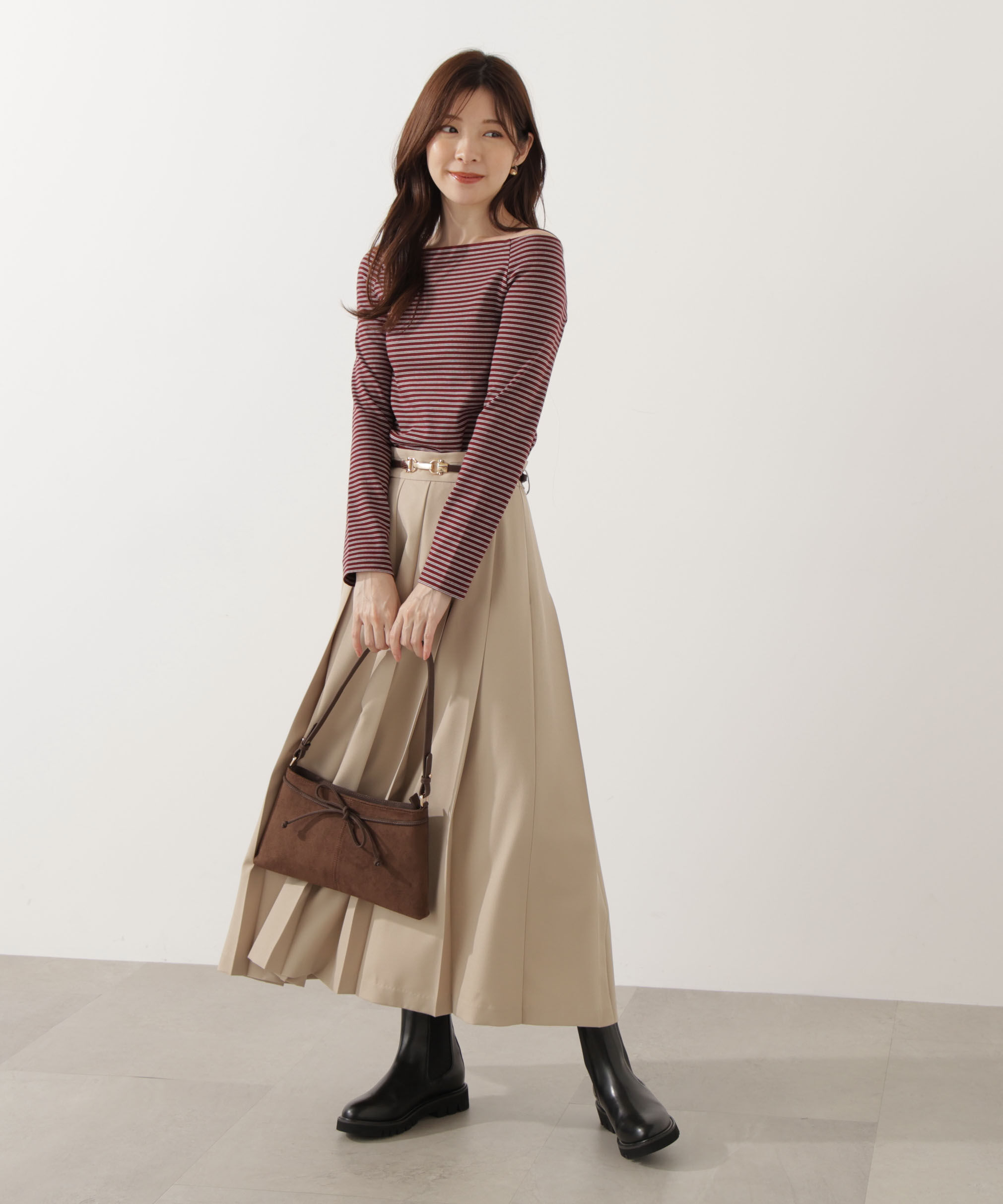 PROPORTION BODY DRESSING「＜ハンドウォッシャブル＞オフショルカットソー」|Tシャツ・カットソー|