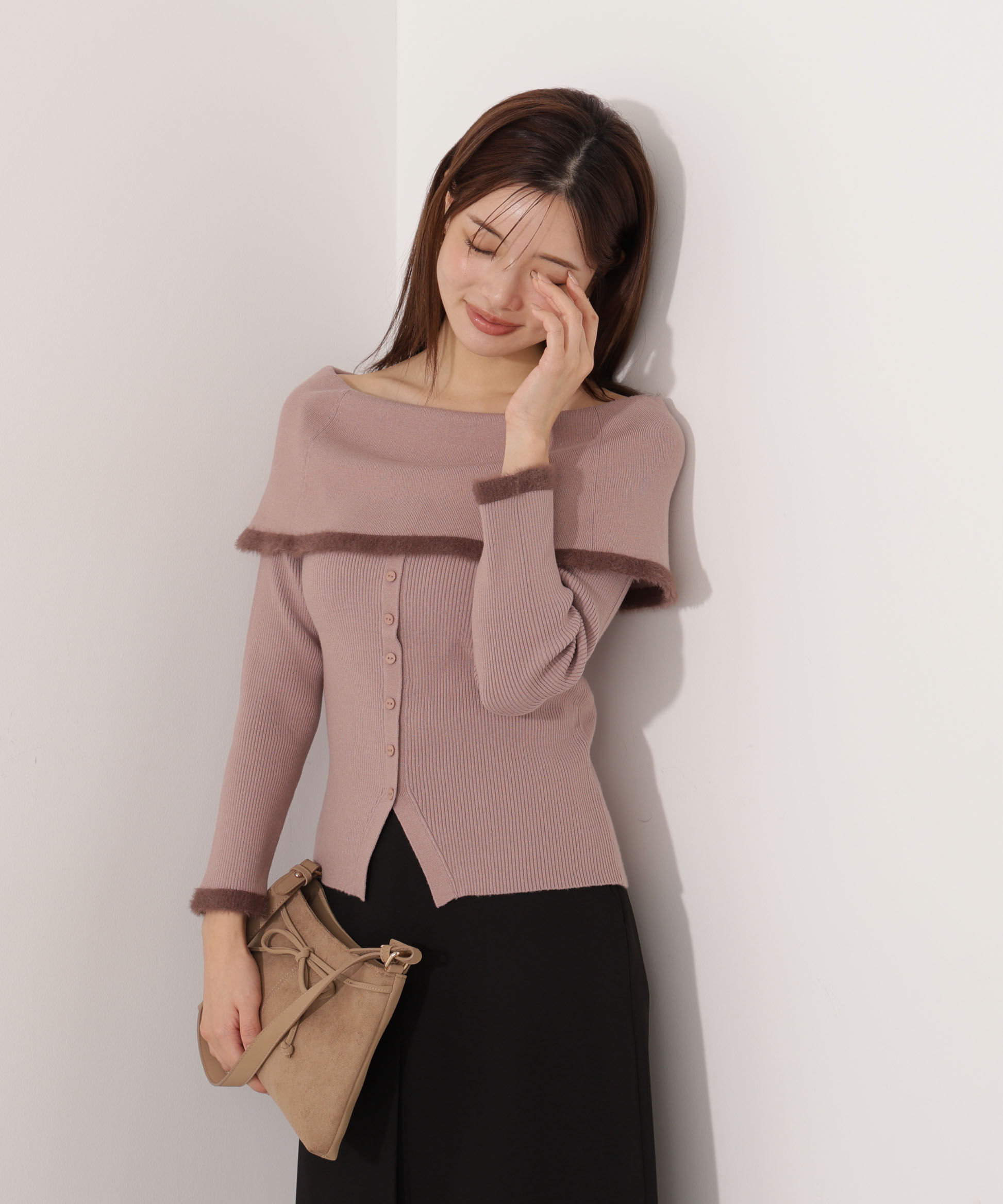 PROPORTION BODY DRESSING「ポイントフェザーオフショルニット」|ニット・セーター|