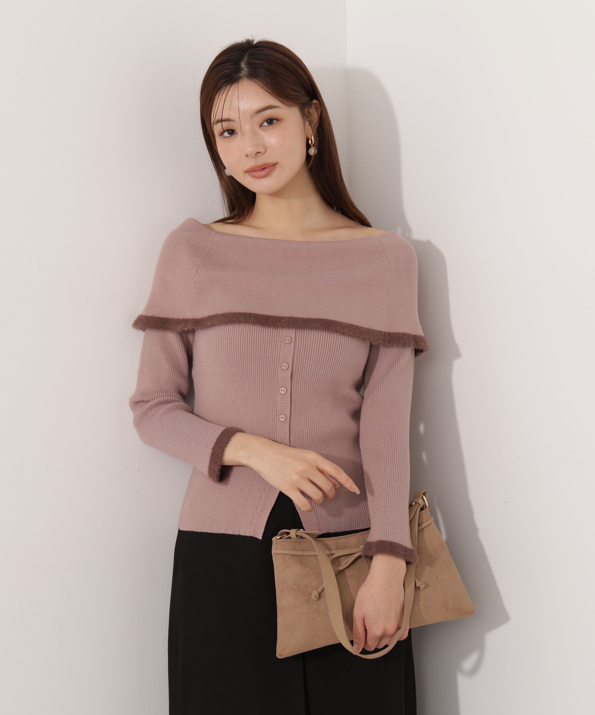 PROPORTION BODY DRESSING「ポイントフェザーオフショルニット」|ニット・セーター|