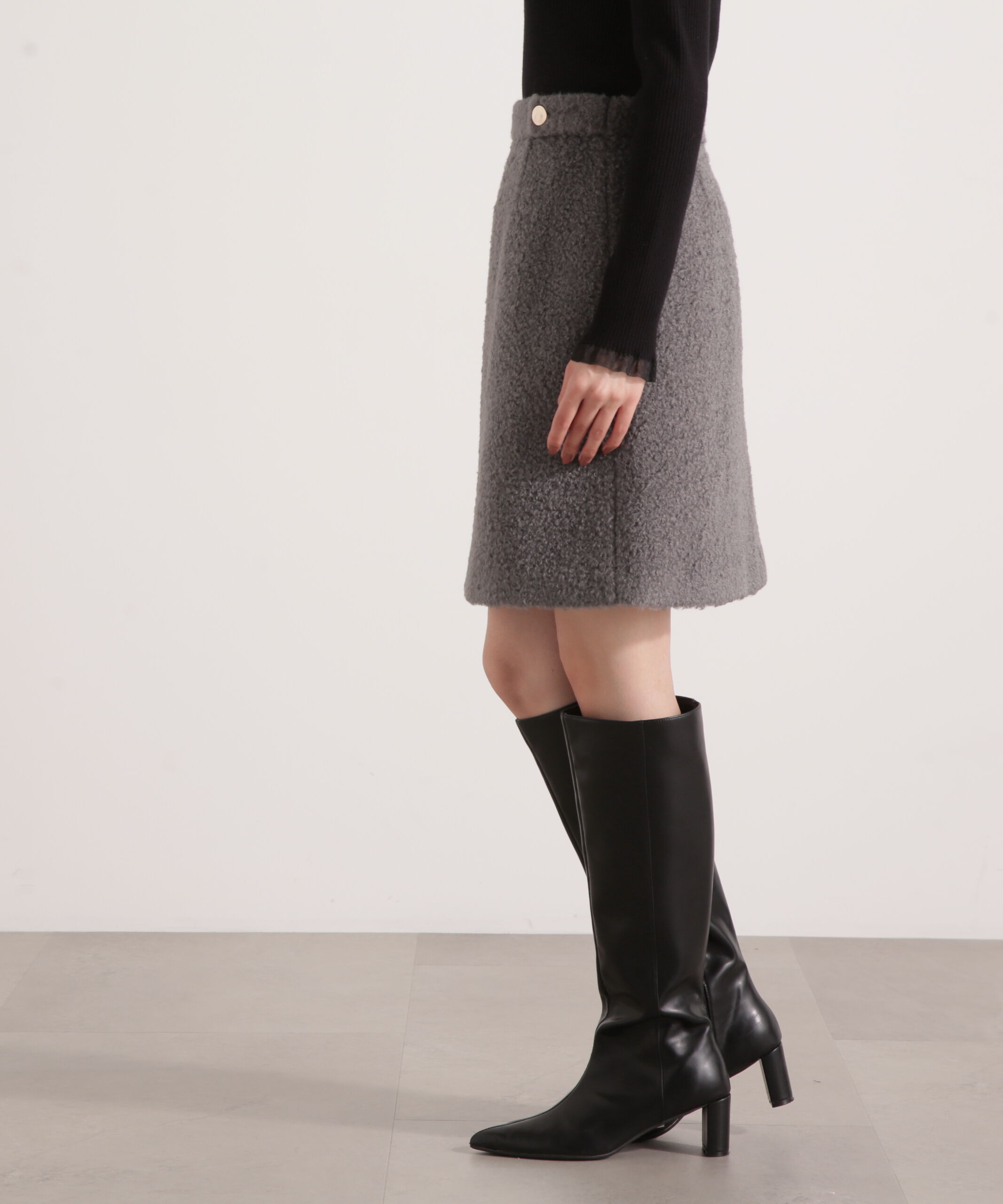 PROPORTION BODY DRESSING「シャギーミニスカート 25AW」|スカート|