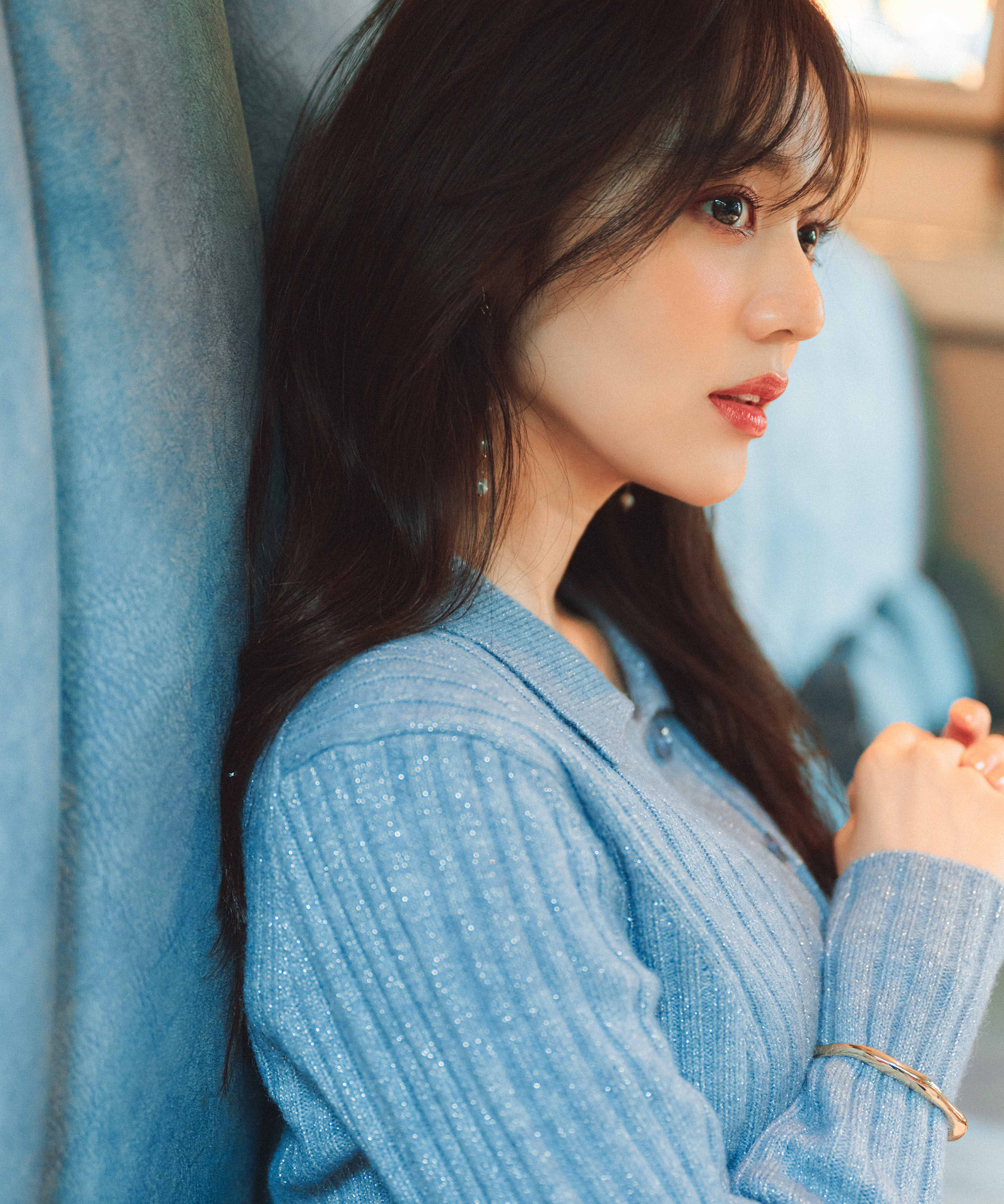 PROPORTION BODY DRESSING「カラーネックラメニット 25AW」|ニット・セーター|