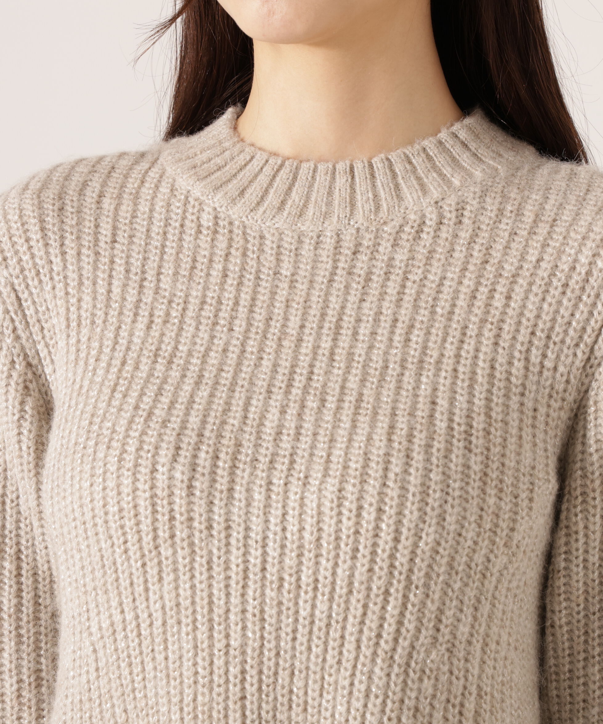 PROPORTION BODY DRESSING「ウールブレンドラメ入りニットミニワンピース　25AW」|ワンピース|