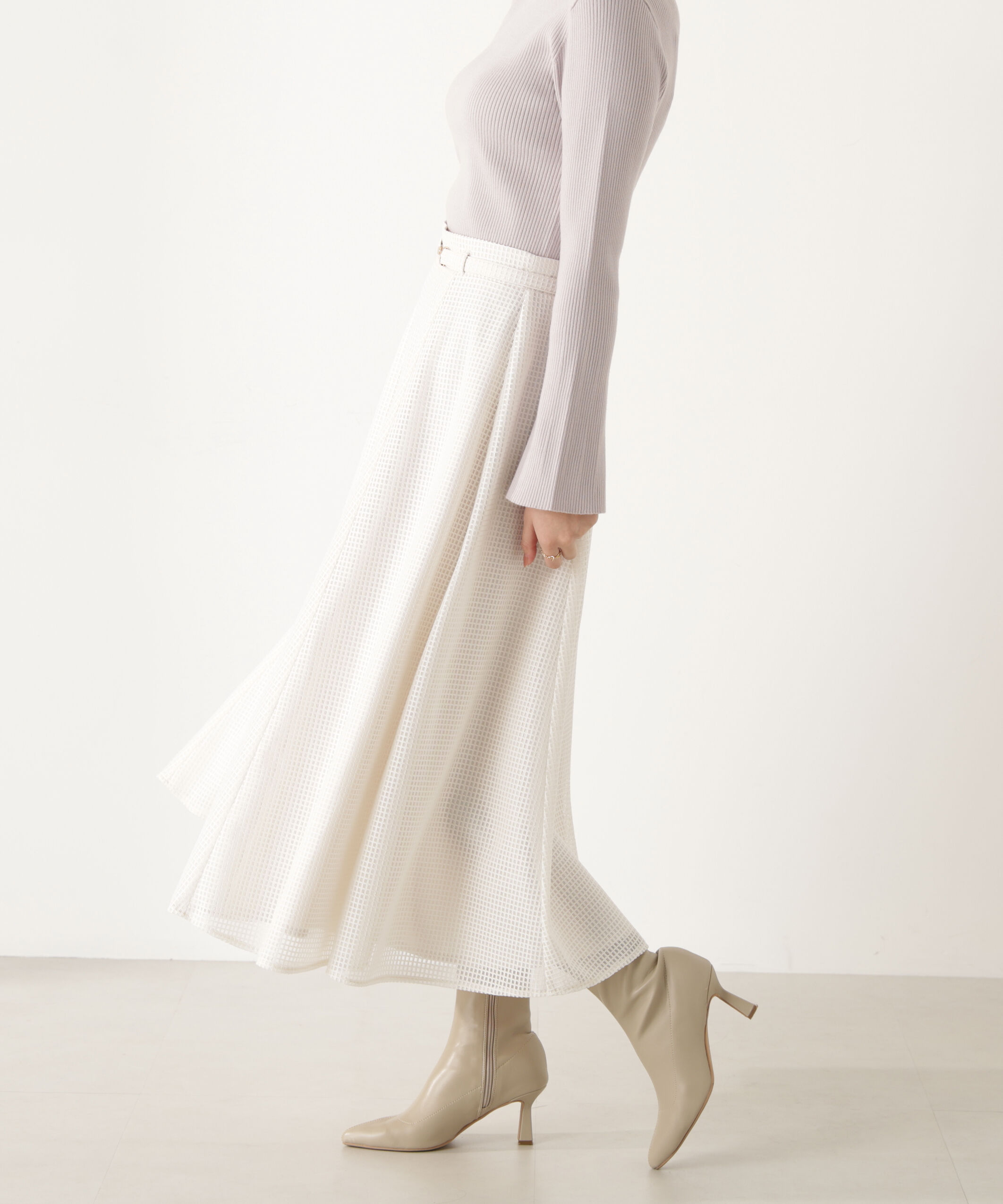 PROPORTION BODY DRESSING「ビット付きシアーメッシュスカート」|スカート|