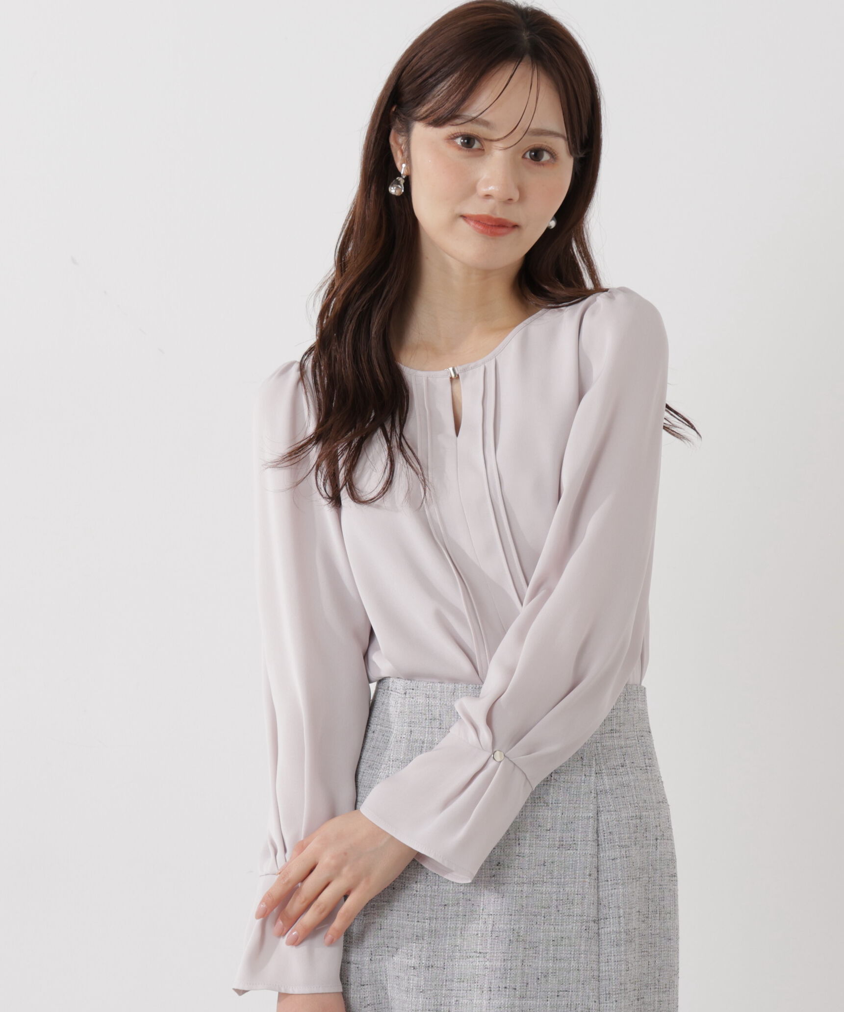PROPORTION BODY DRESSING「＜ウォッシャブル＞ピンタックブラウス」|シャツ・ブラウス|
