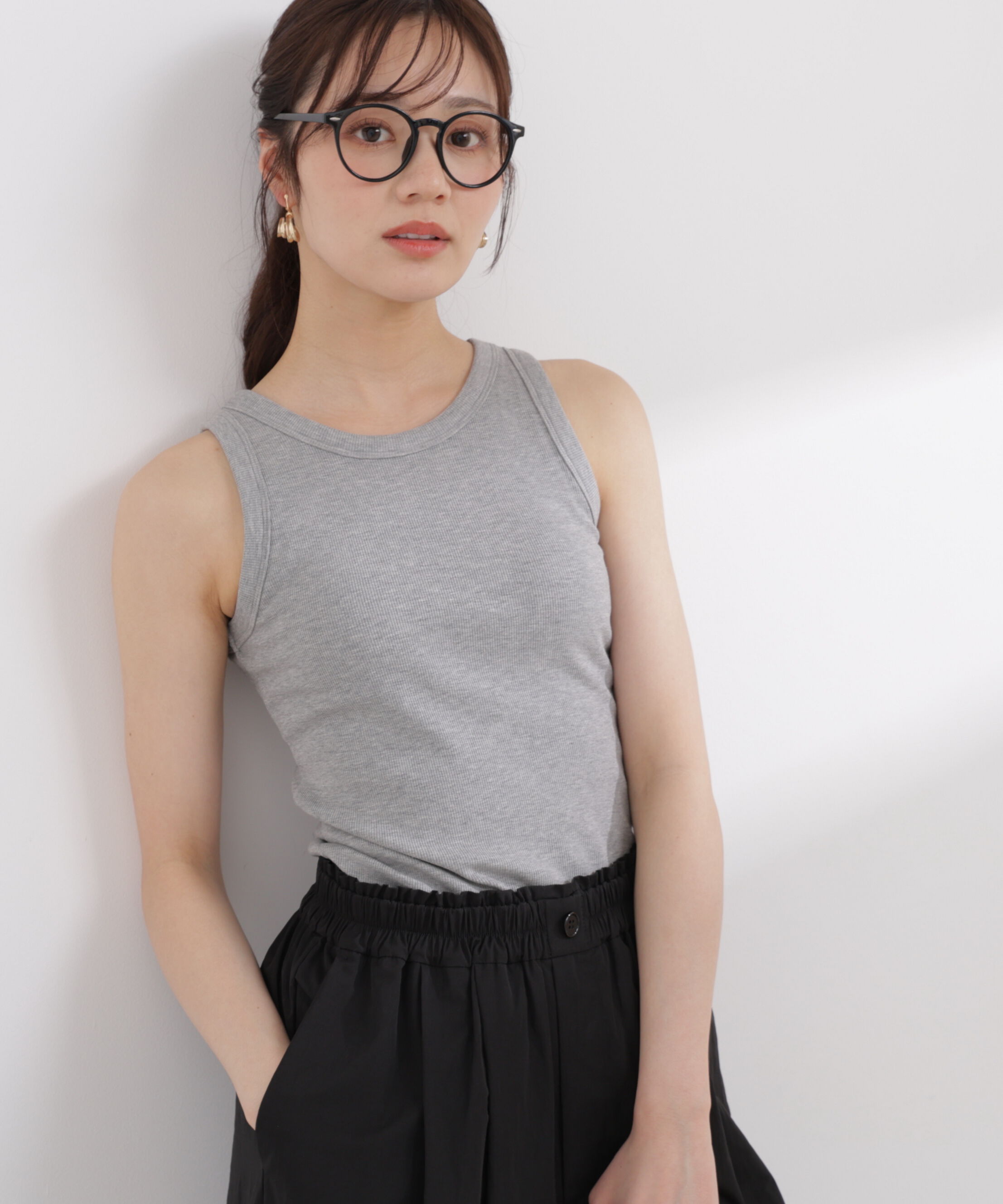 PROPORTION BODY DRESSING「〈a/mie〉カップ付きアメスリ 26SS」|Tシャツ・カットソー|