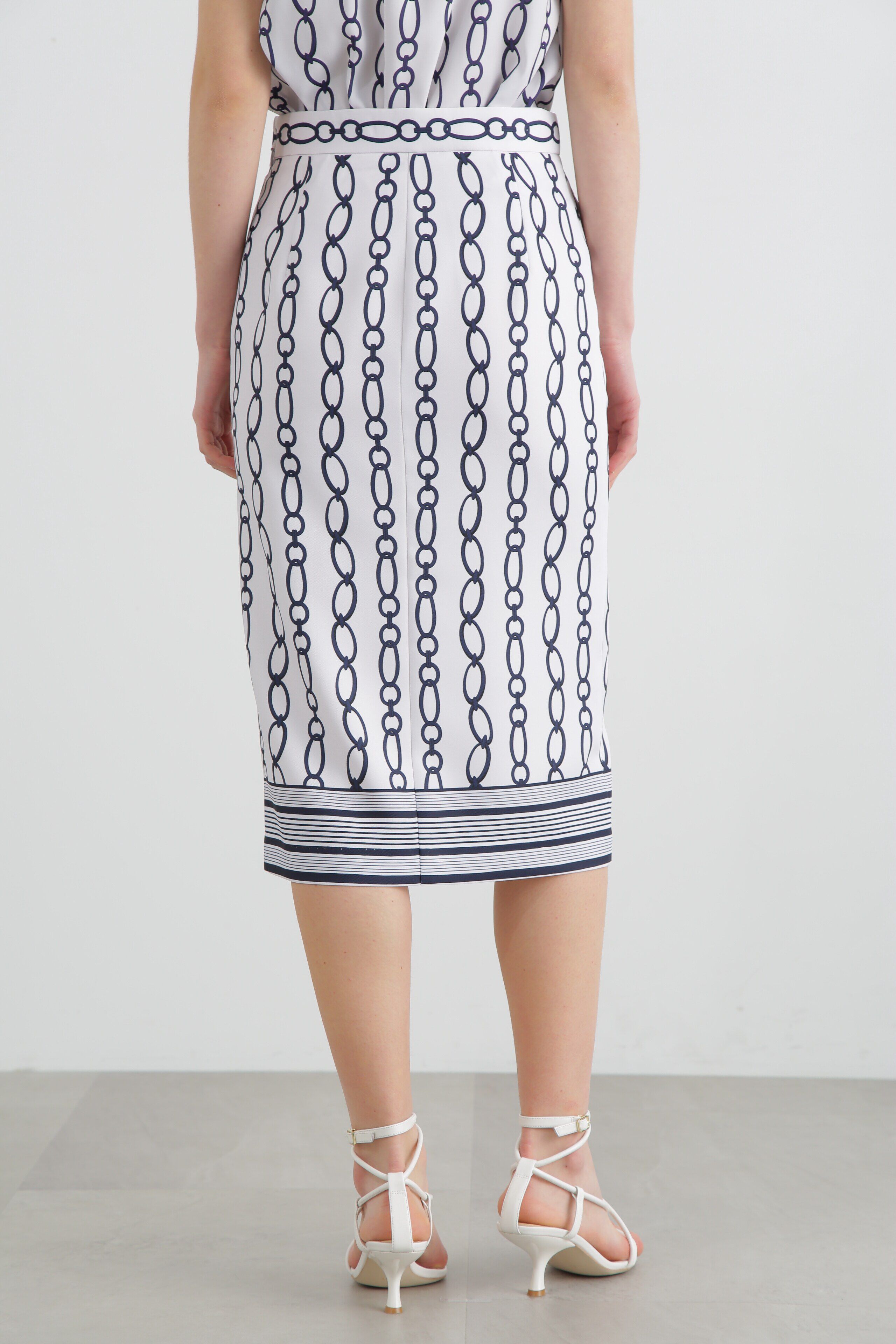  「◆チェーンプリントタイトスカート」|スカート|