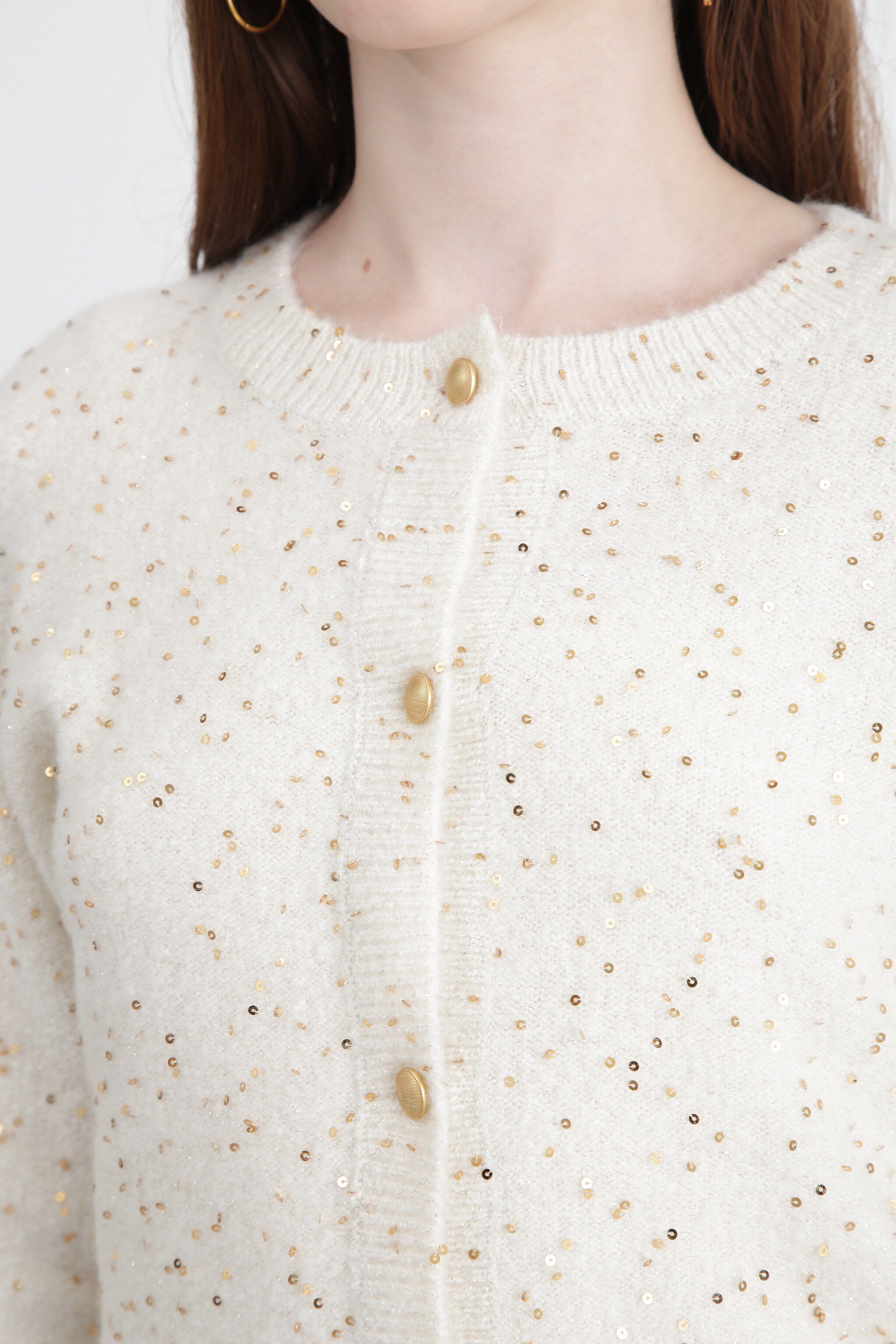  「◆スパンコールニットカーディガン」|その他|