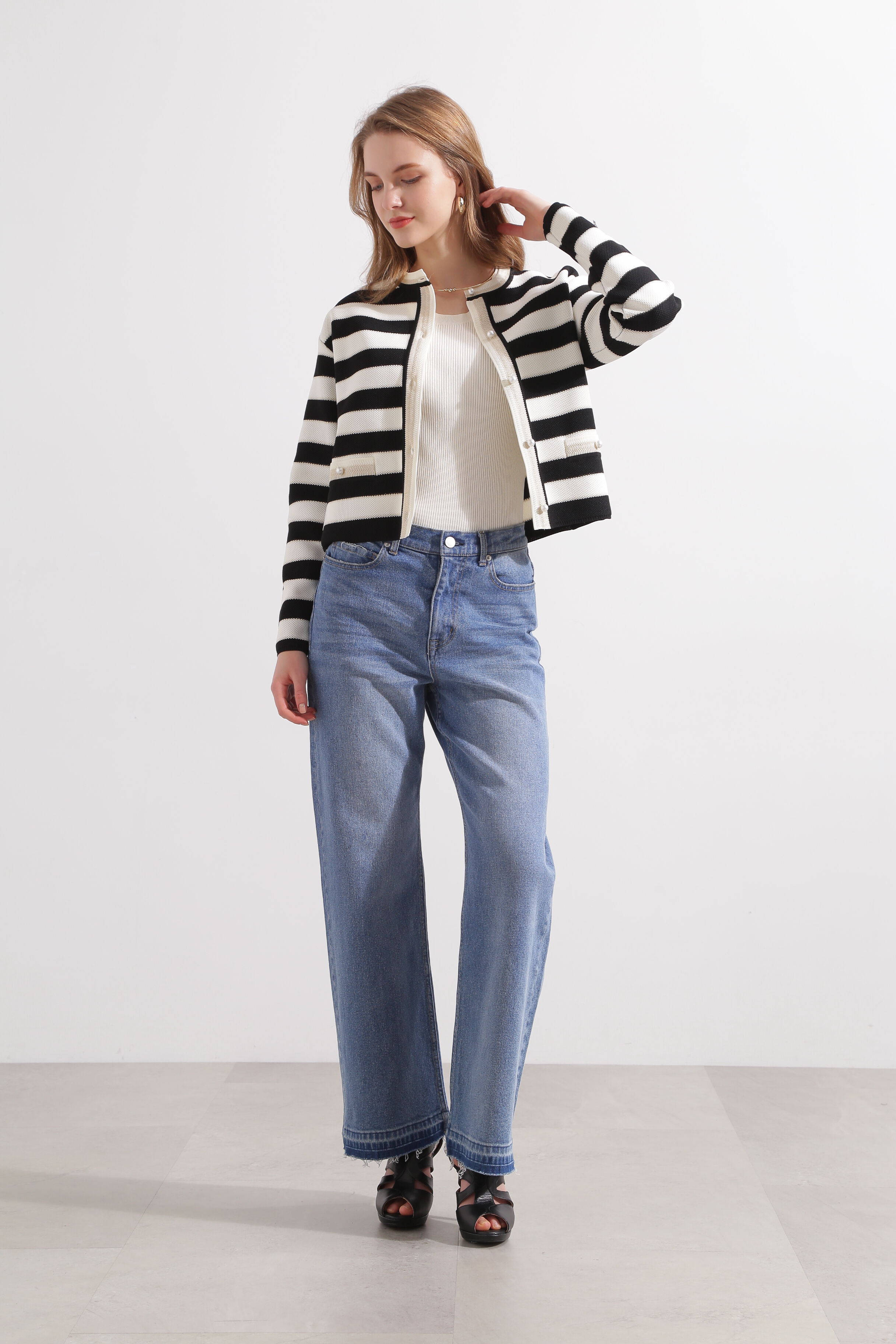  「セミワイドデニムパンツ」|その他|