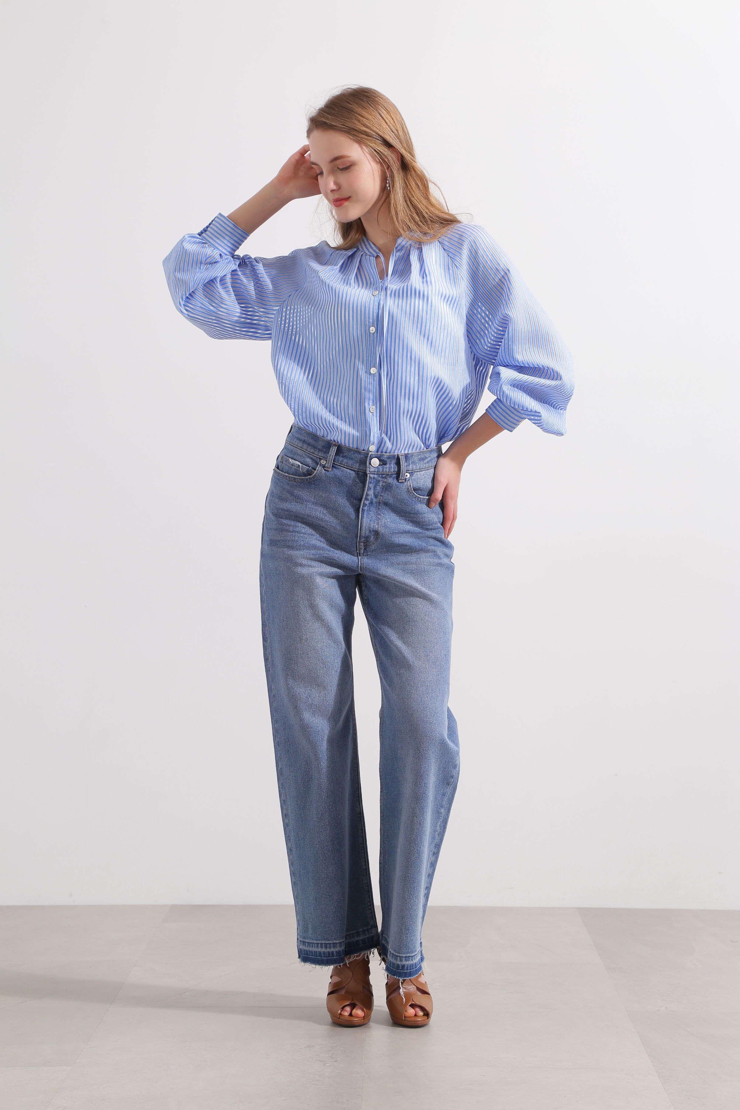  「セミワイドデニムパンツ」|その他|