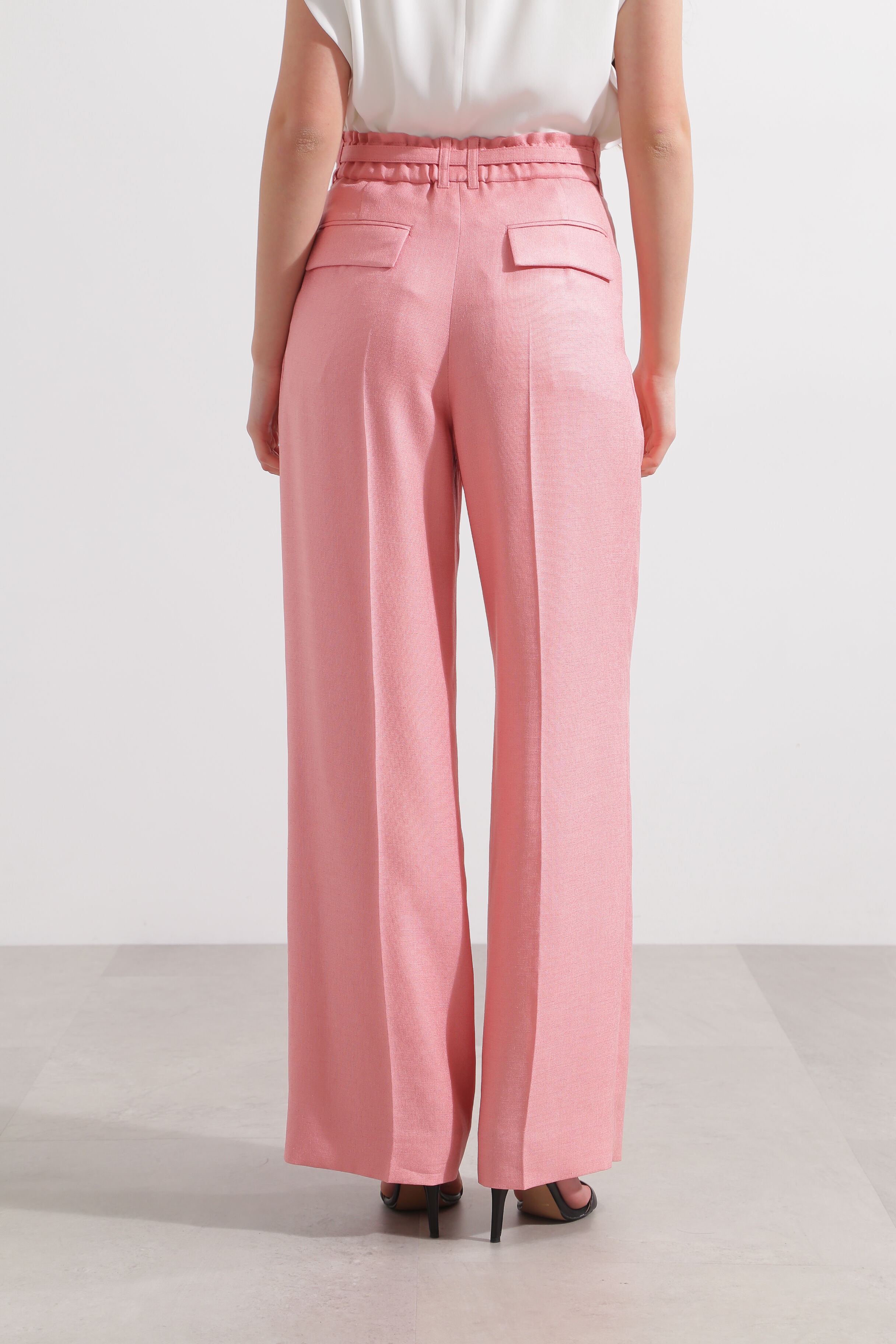  「◆スリムベルト付きワイドパンツ」|その他|