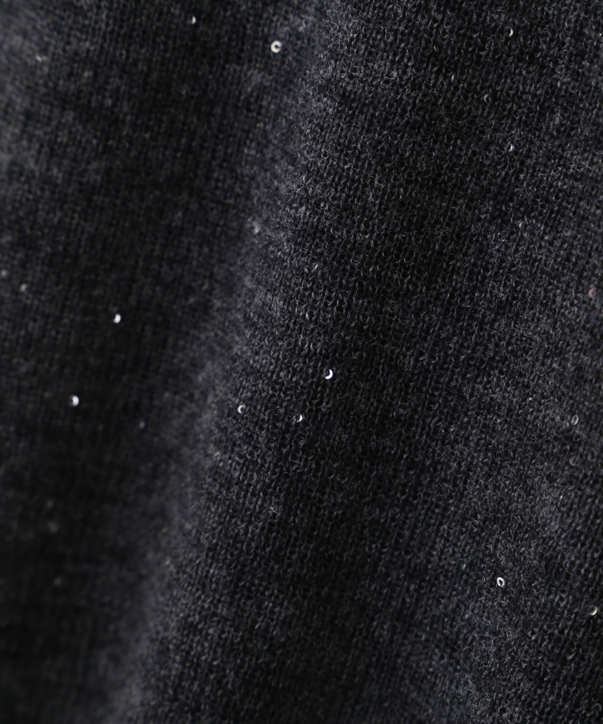  「◆スパンコールシアーモックネックプルオーバー」|ニット・セーター|