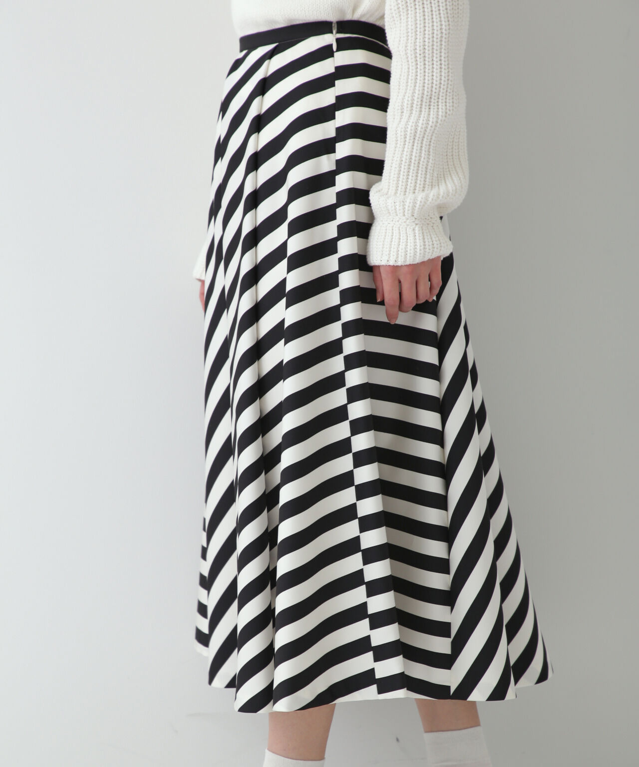  「ストライププリントスカート」|スカート|